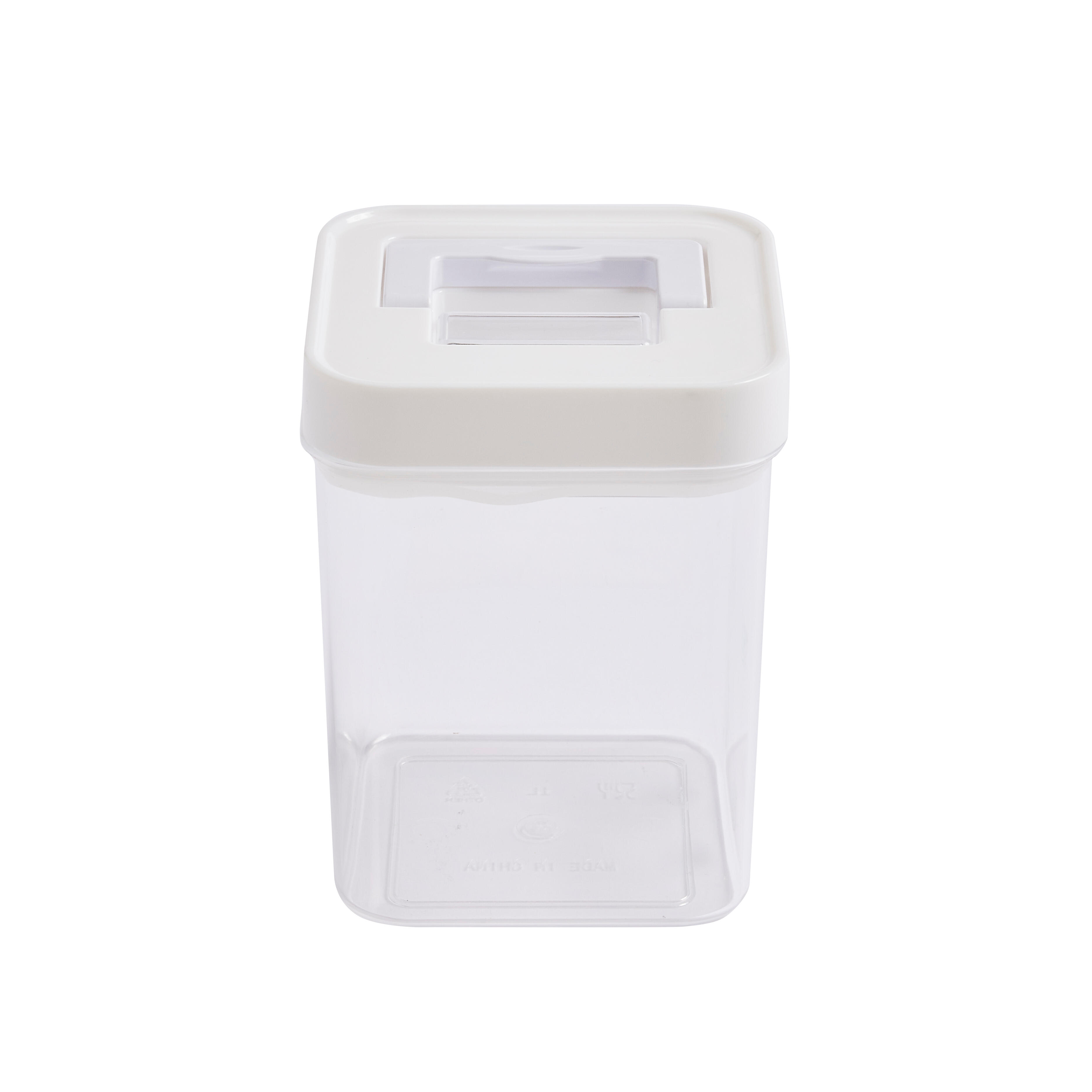 Frasco para alimentos plástico transparente 11,3 x 11,3 x 21,8 cm Delinia Scandi - 2
