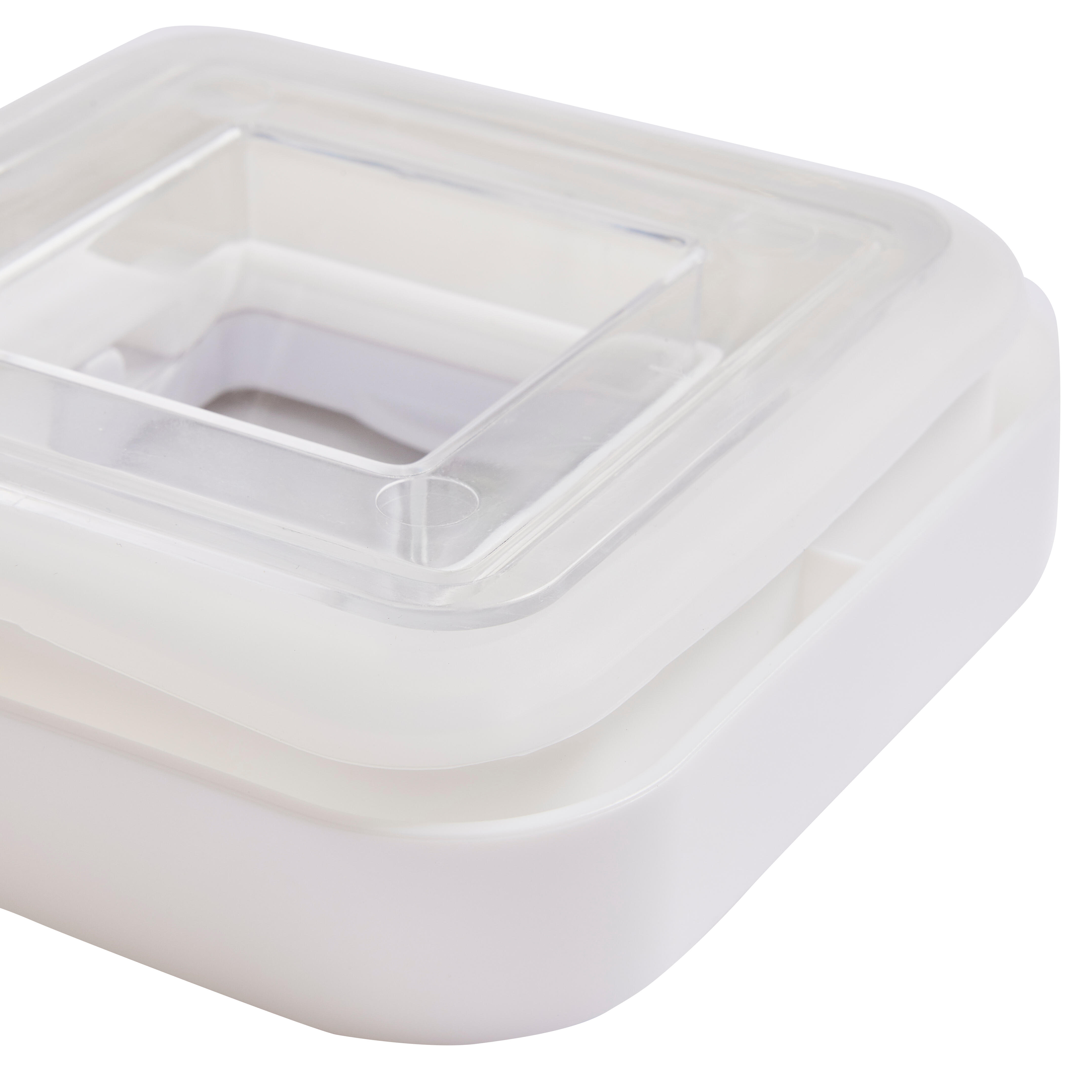 Frasco para alimentos plástico transparente 11,3 x 11,3 x 21,8 cm Delinia Scandi - 5