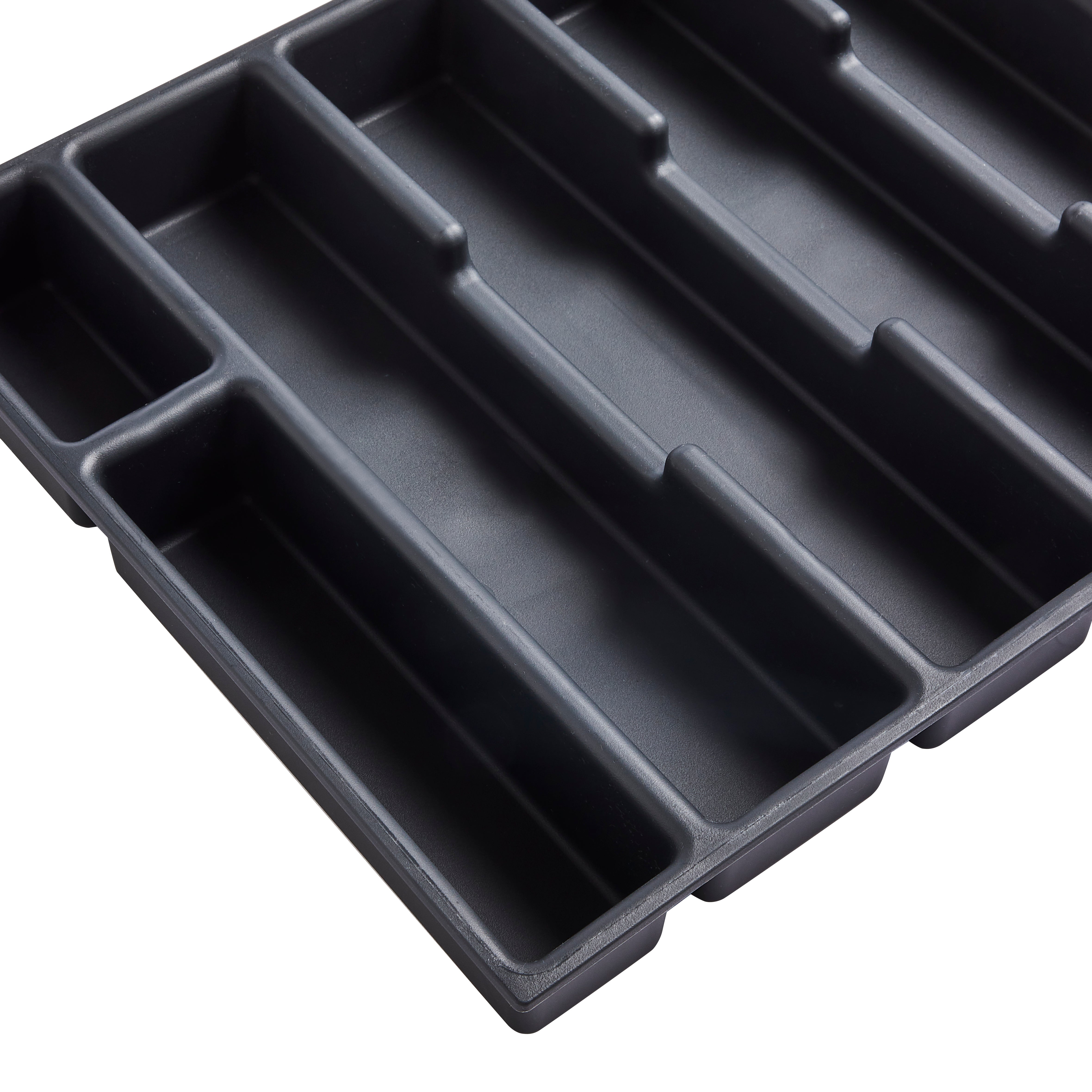 Range-couverts noir pour tiroir faible profondeur DELINIA - 5