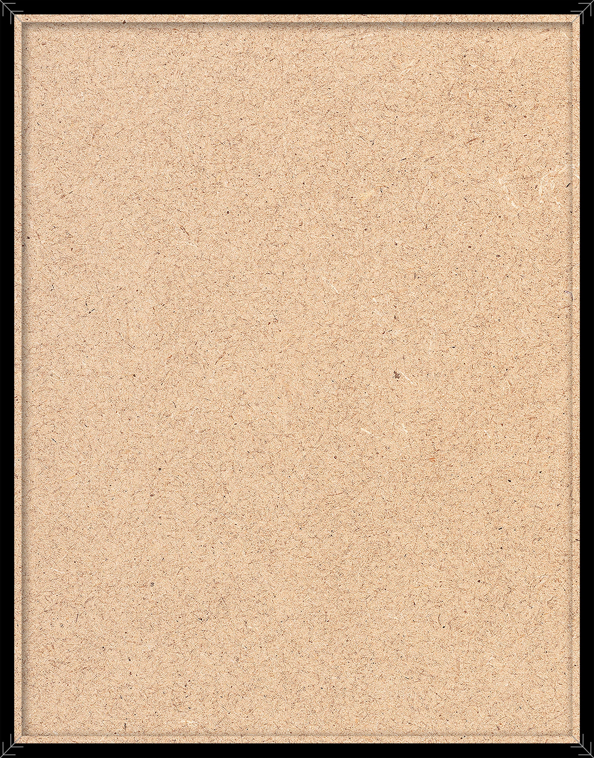 Cuadro pintura impresa enmarcada Botánica rectangular de 42 x 52 cm. MDF Hojas Rectas multicolor. Marco color negro - 5