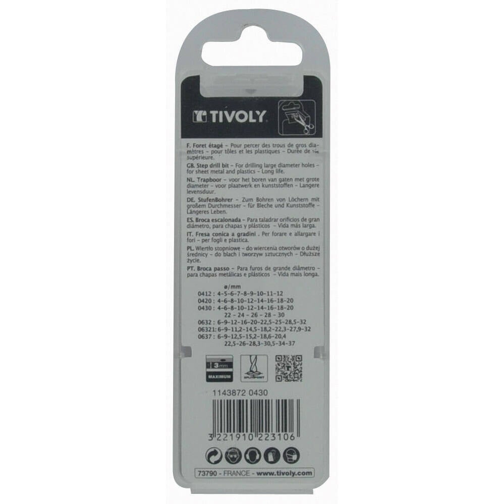 Foret à métal, Diam.20 mm, L.52 mm TIVOLY - 5