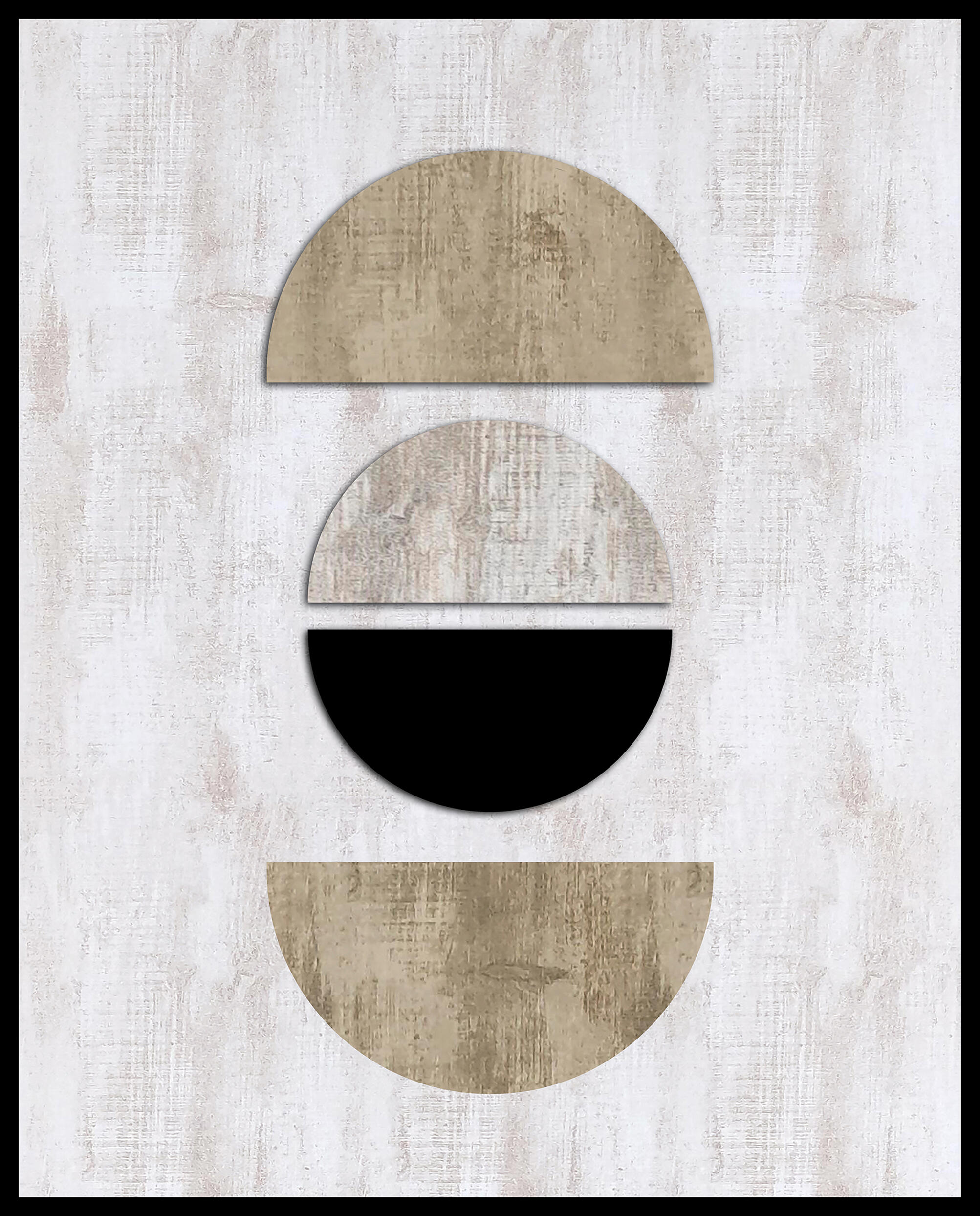 Cuadro enmarcado Decoline círculo media luna 42 cm x 52 cm - 5