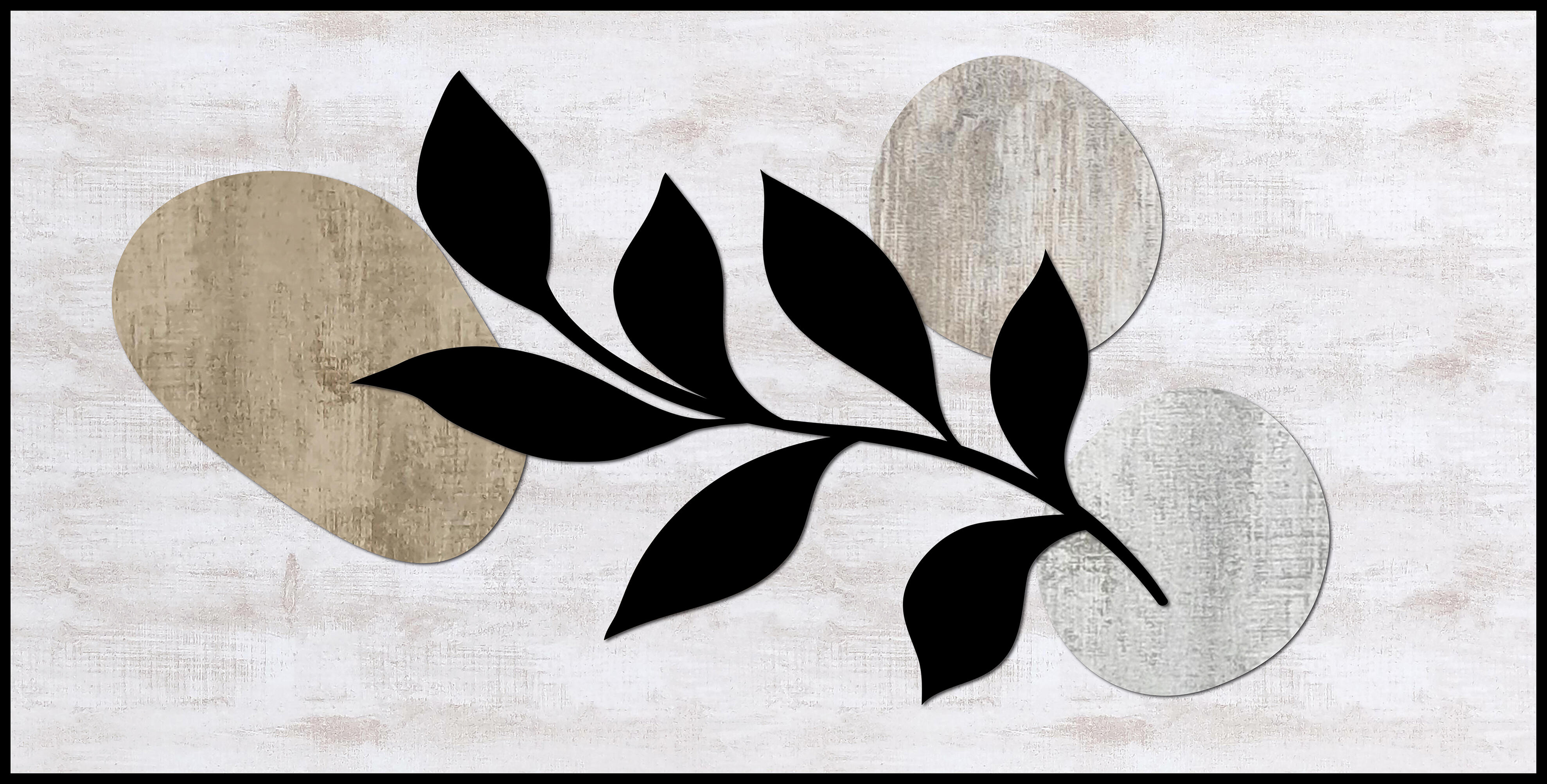 Cuadro enmarcado Decoline Hojas 112 cm x 62 cm - 2