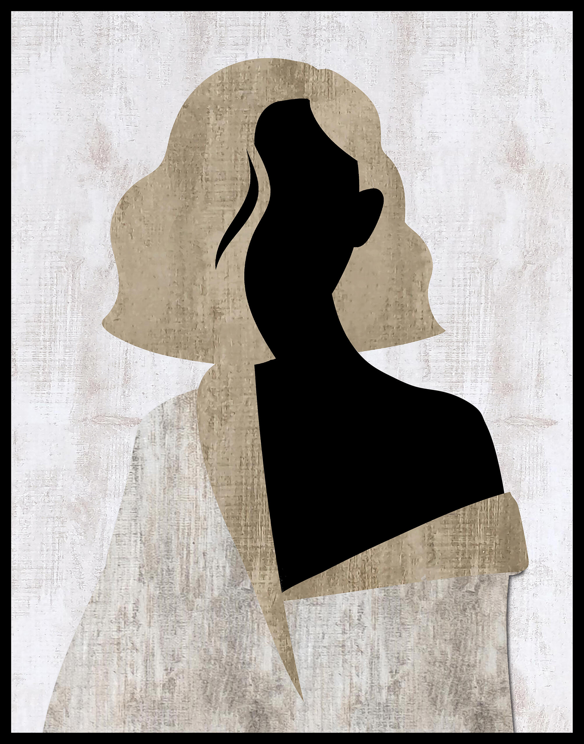 Cuadro enmarcado Decoline mujer frente 42 cm x 52 cm - 5