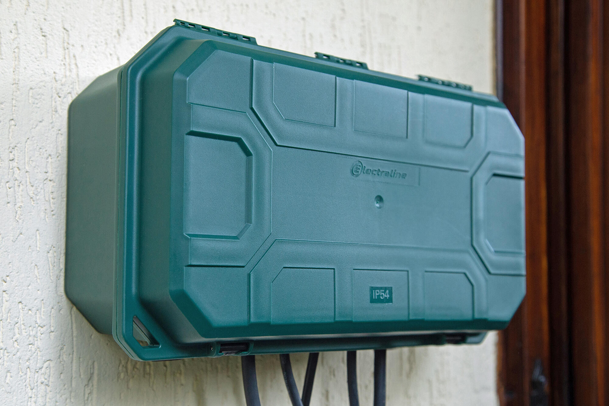 Boîte étanche avec multiprise étanche 4 prises IP44 5m vert, Electraline - 4
