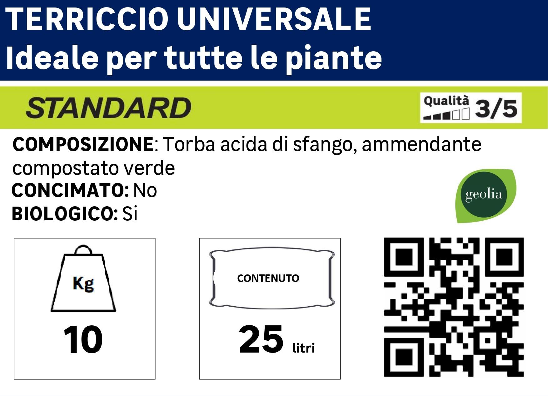 Terriccio GEOLIA universale 25L - 2