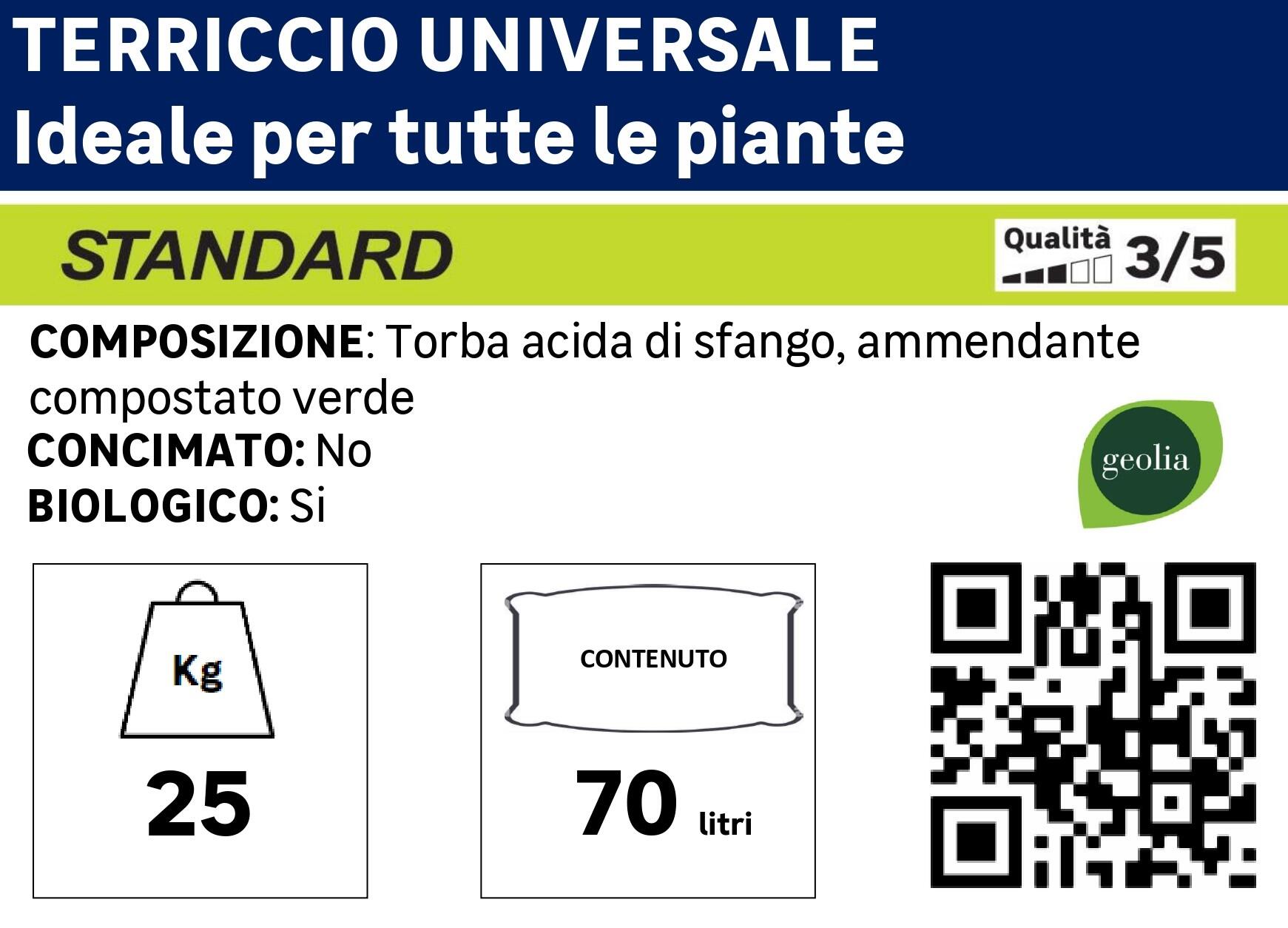 Terriccio GEOLIA universale 70L - 2