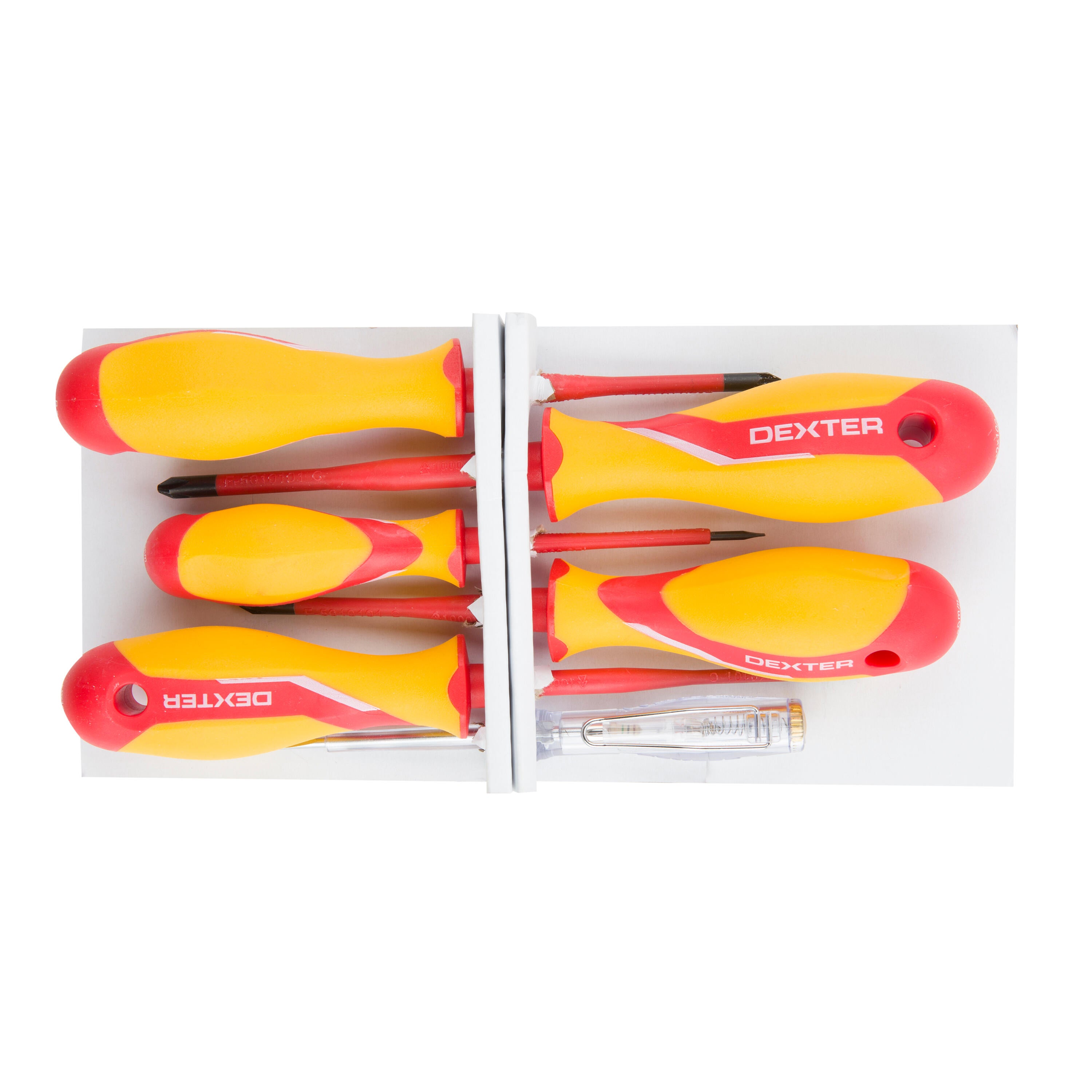 Juego 6 destronilladores electricista DEXTER - 2