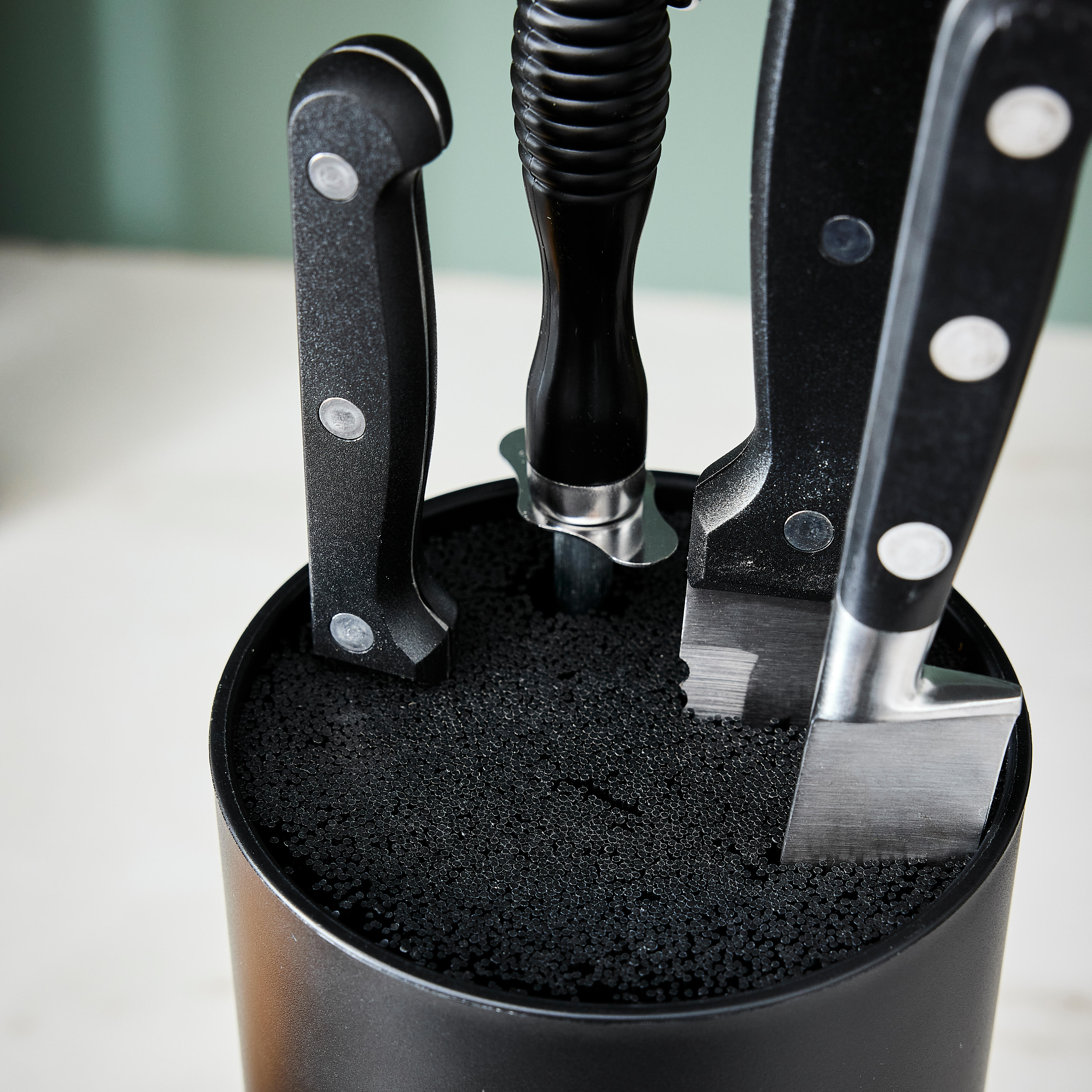 Bloc couteaux universel noir DELINIA L.11 x H.22 cm - 6