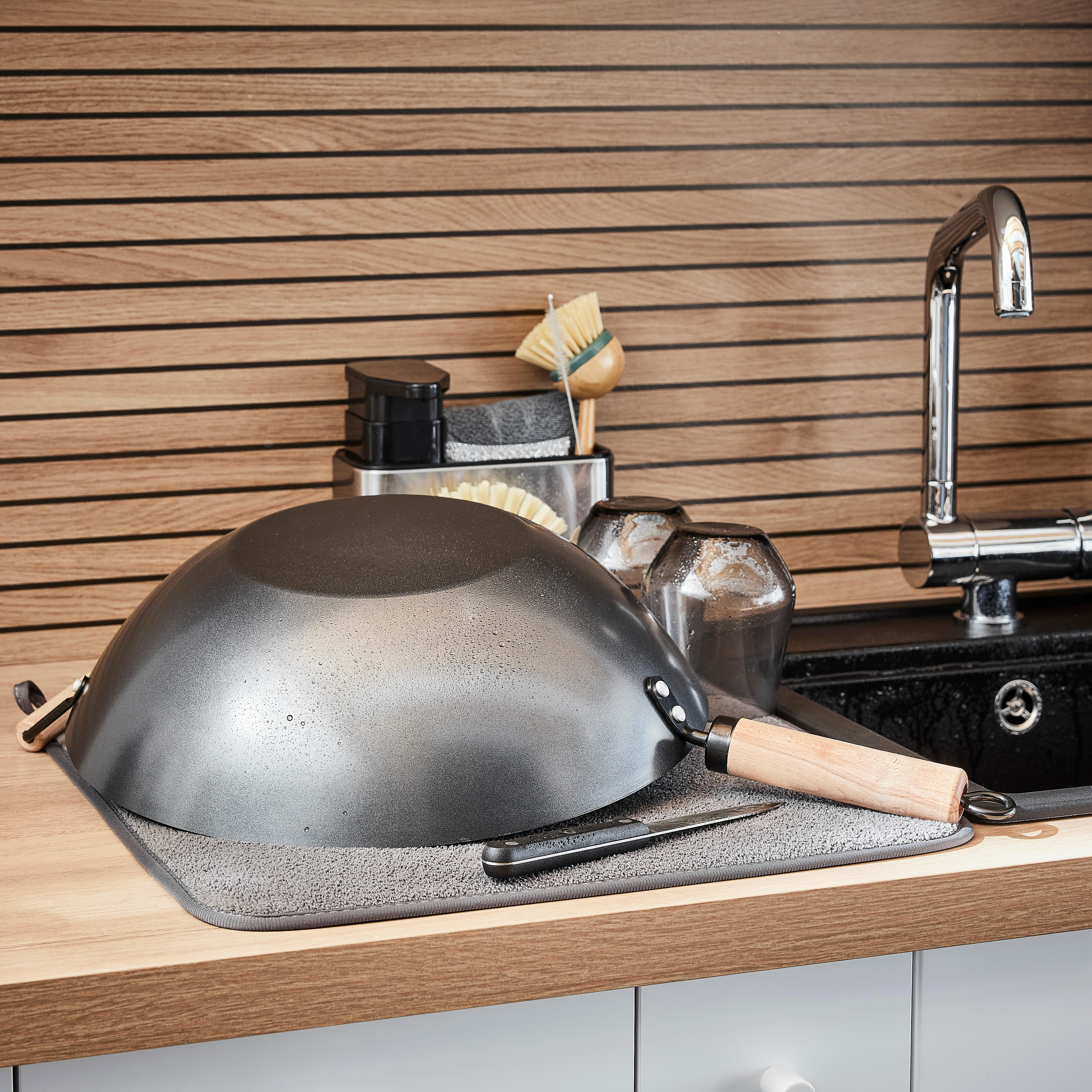 Tapete para louça de microfibra 44,5x42x0,5 cm Delinia Loft - 11