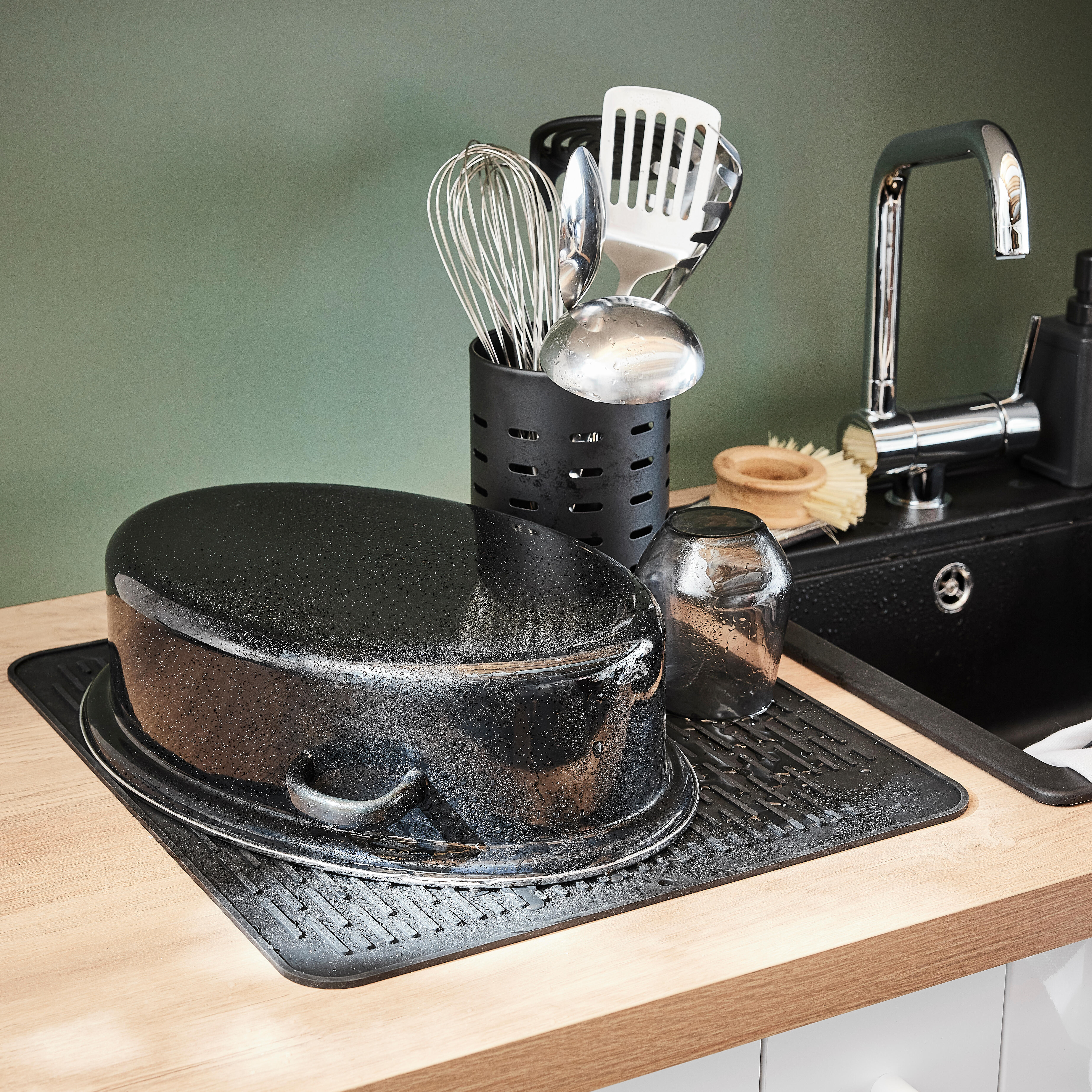 Tapete para louça em silicone 45x40x0,5 cm Delinia Casual - 4