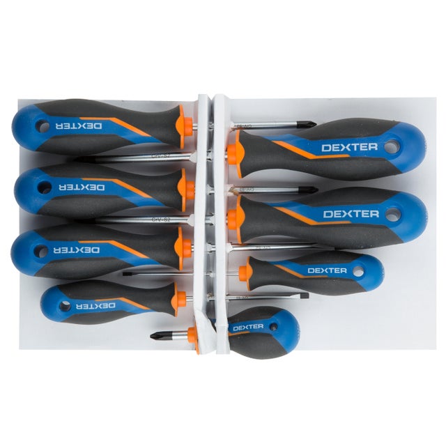 Set di 8 cacciaviti DEXTER PH, PZ