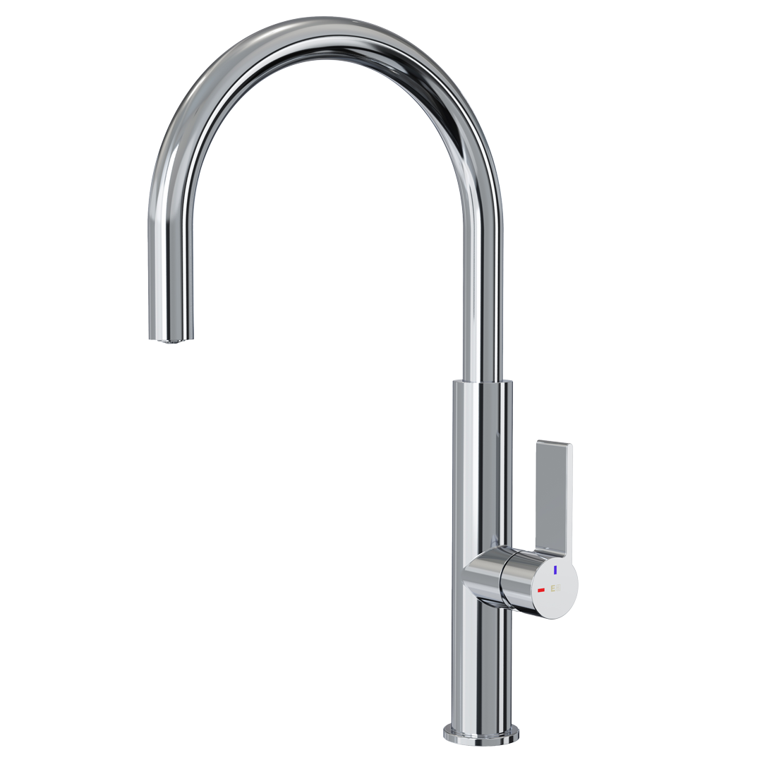 Robinet de cuisine chrome, Sifflet, ESSEBAGNO - 6