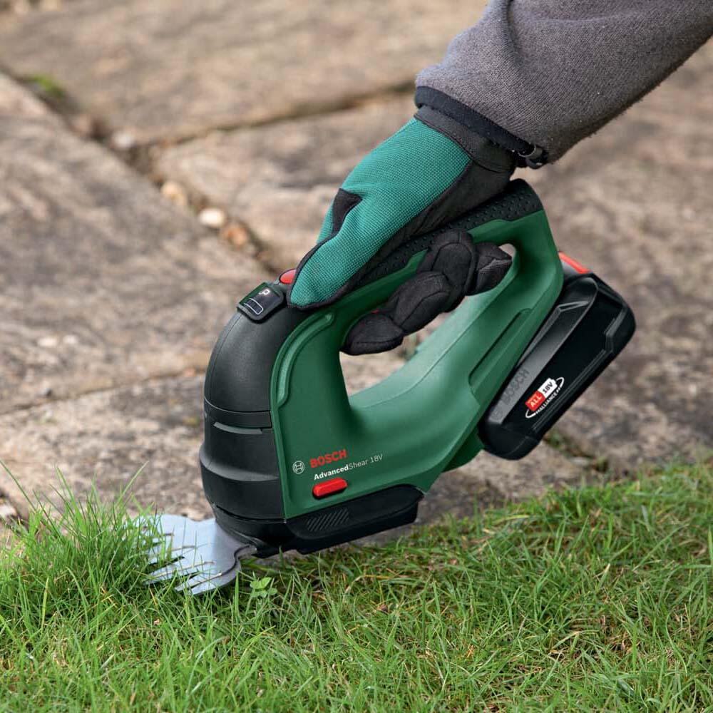 Cisaille herbes/sculpte-haies sans fil BOSCH AdvancedShear 18V-10 + 1 batt 2 Ah - 5