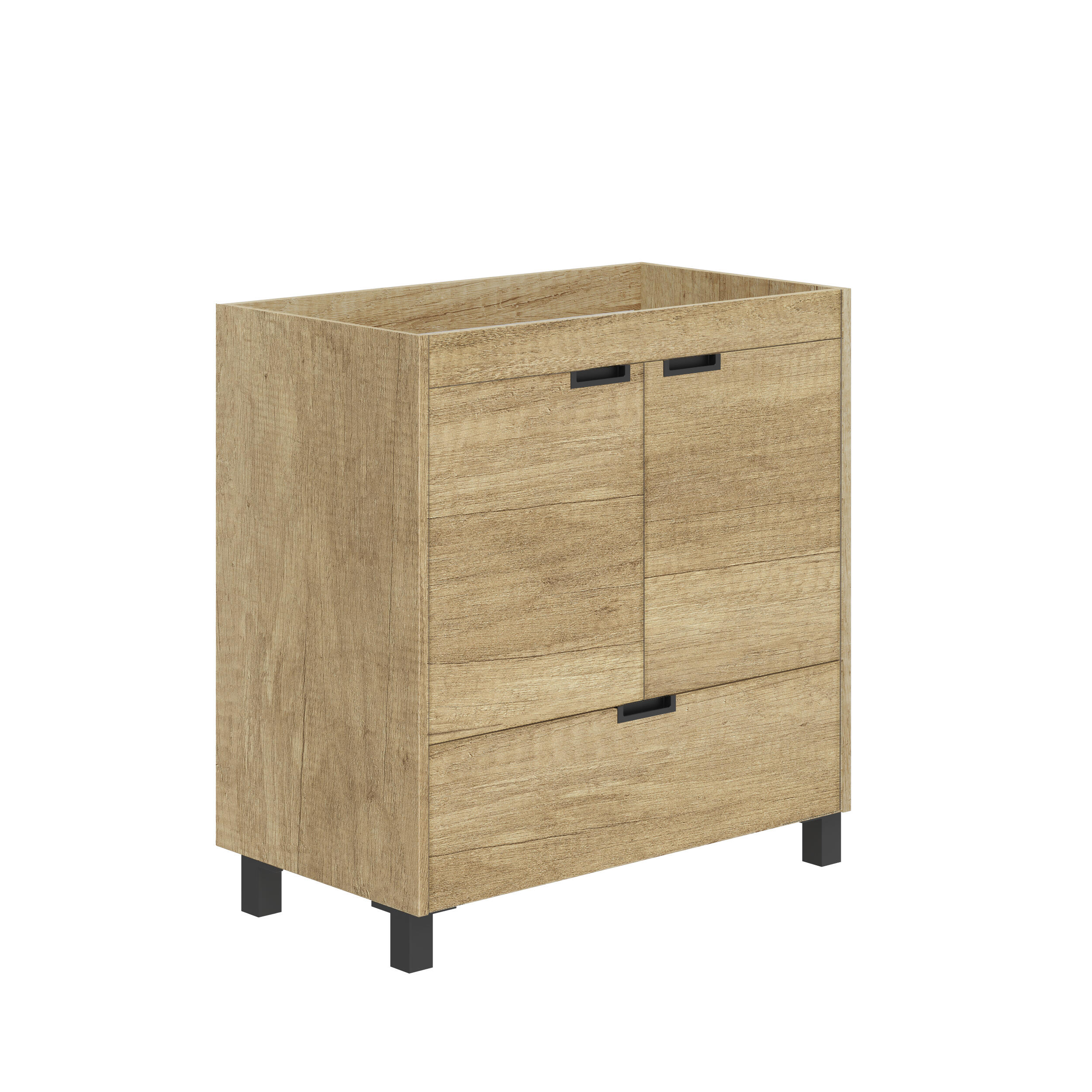 Mueble de baño Carla olmo 80x45 cm (lavabo no incluido) - 2