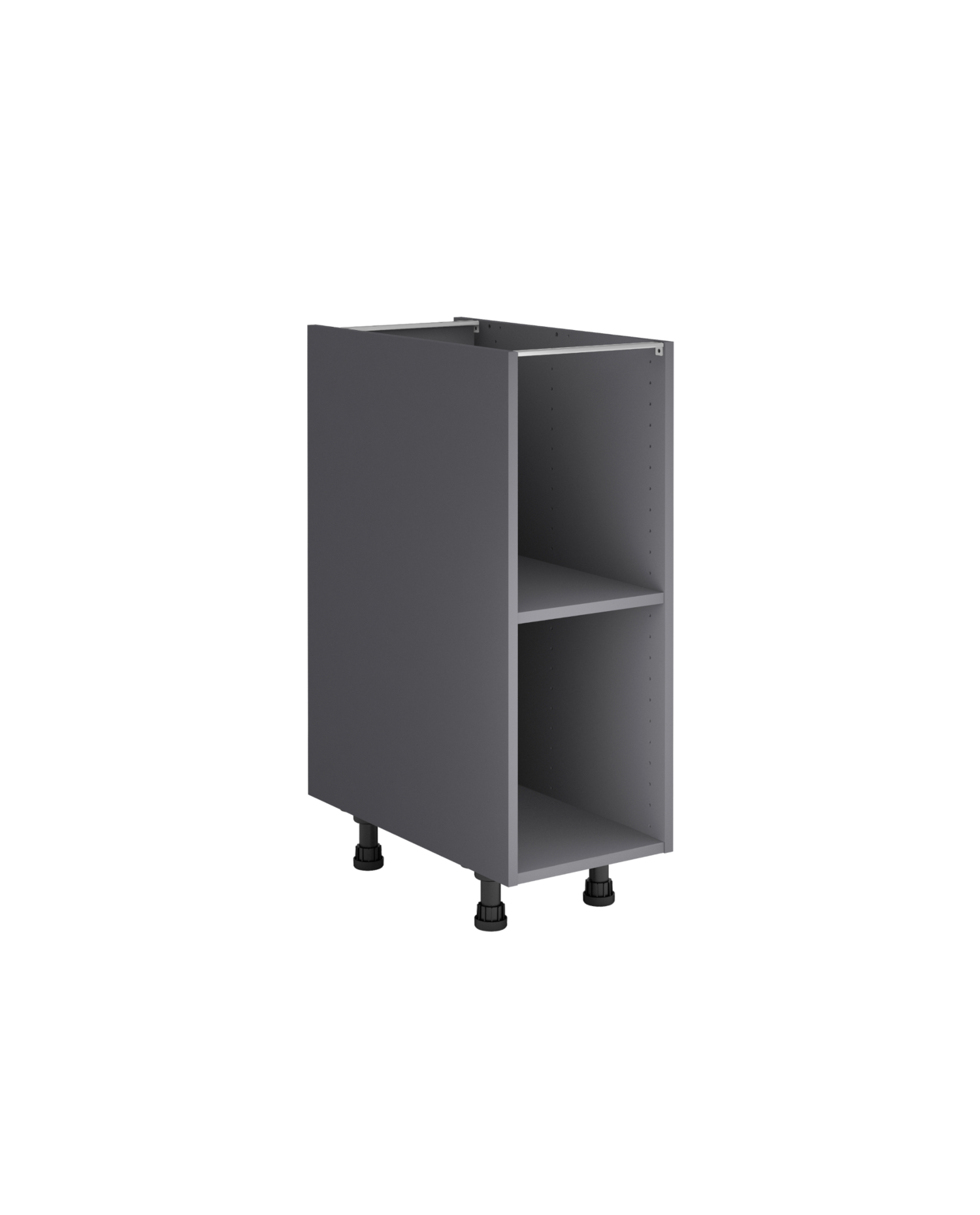 Mueble bajo de cocina gris delinia id h76.8 x l30 x p58 cm