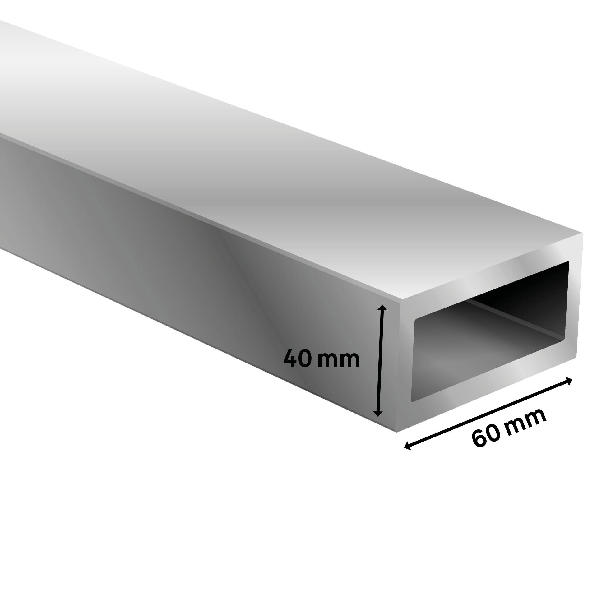 Perfil em L alumínio cromado brilhante 60x1,2 mm 2 metros - 3