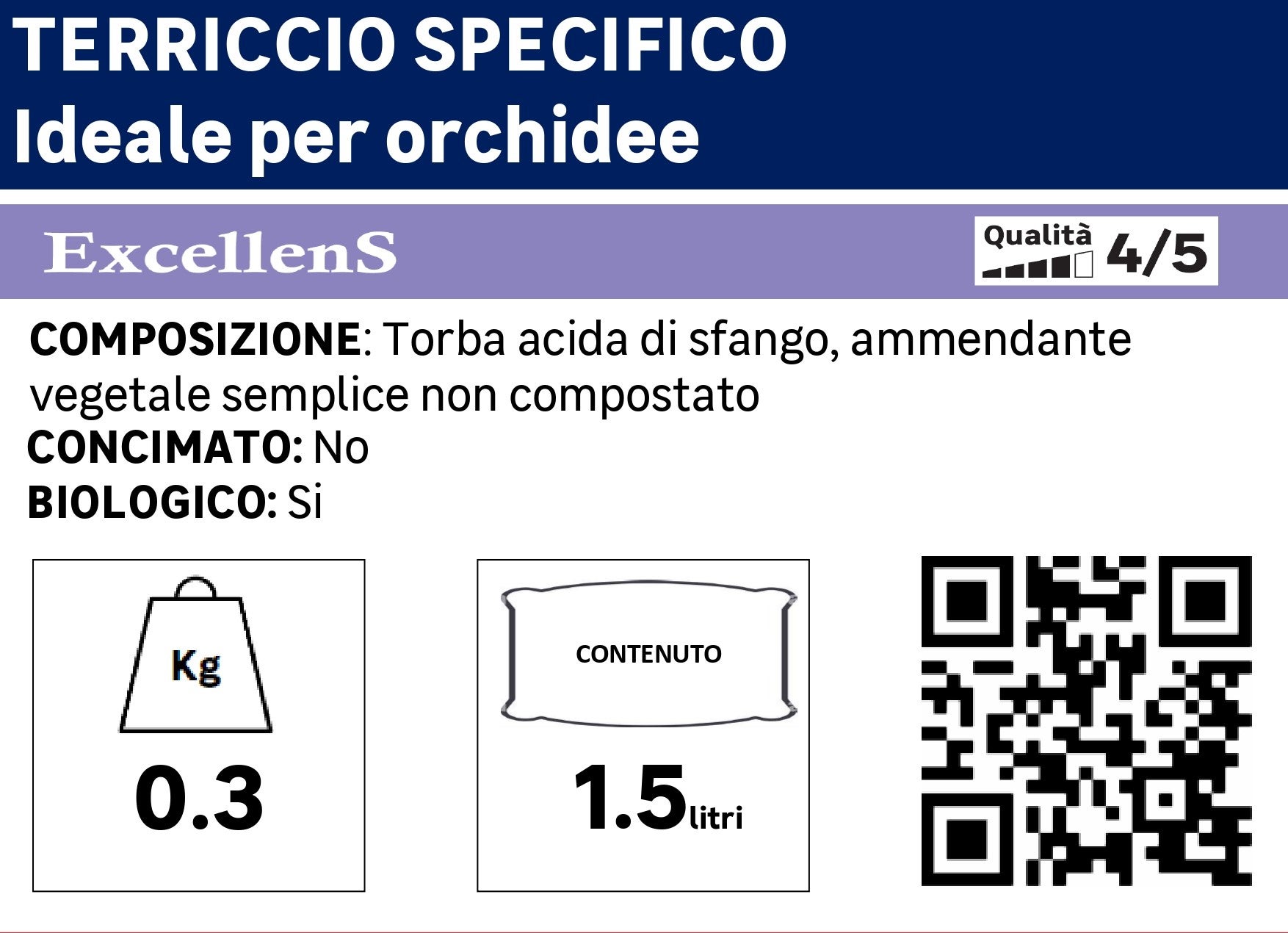 Terriccio TERCOMPOSTI orchidea 1.5L - 3