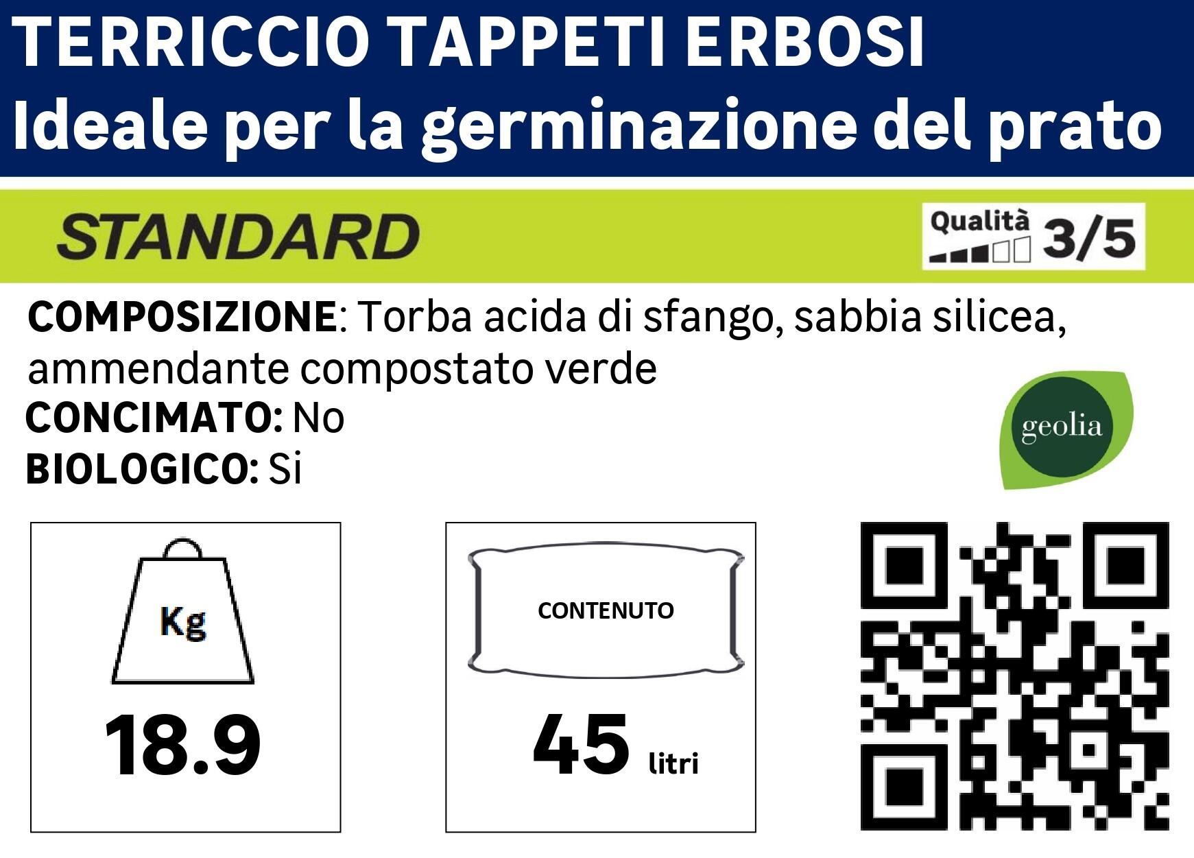 Terriccio GEOLIA prato 45L - 2