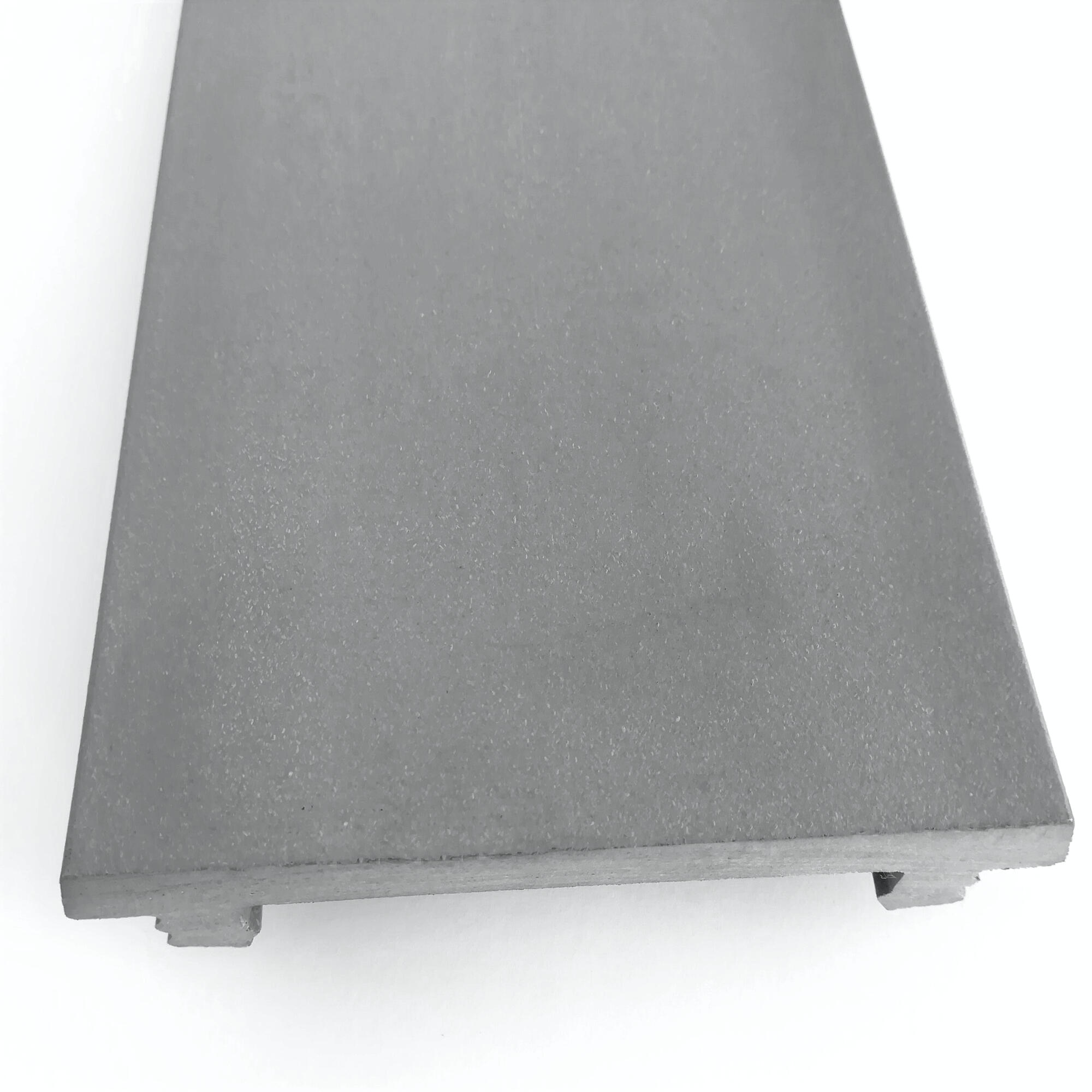 Remate lateral de composite pool gris 230x0,8x9,2 cm