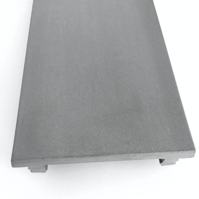 PERFIL DE REMATE FECHO PARA DECK COMPOSITE CINZA 230X0.8X9.2CM IHT