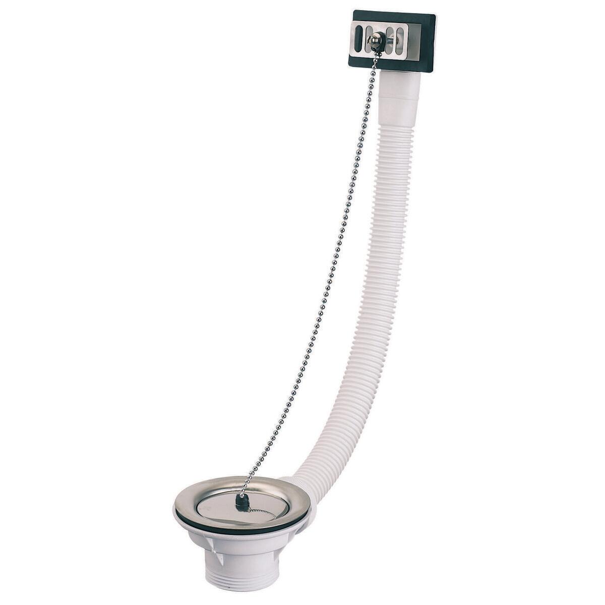 Bonde à bouchon pour évier, blanc, Diam..60 mm, VALENTIN - 3