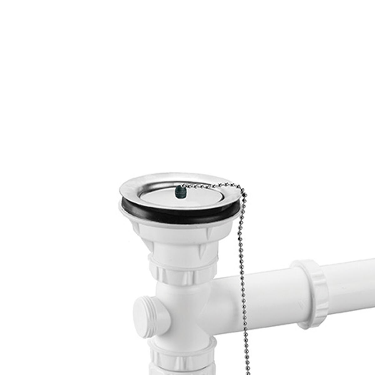 Vidage pour évier 2 cuves, Diam.60 mm, VALENTIN - 2