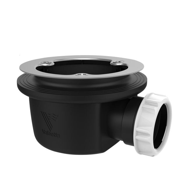 Bonde pour pour bac de douche recyclé, noir, Diam.90 mm, VALENTIN