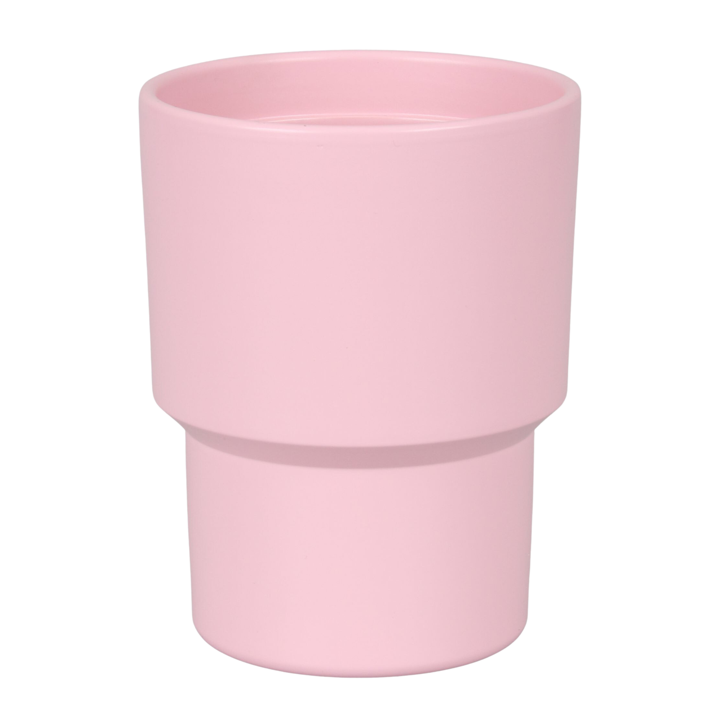 Osłonka doniczki ceramiczna Storczyk 13cm różowa Cermax