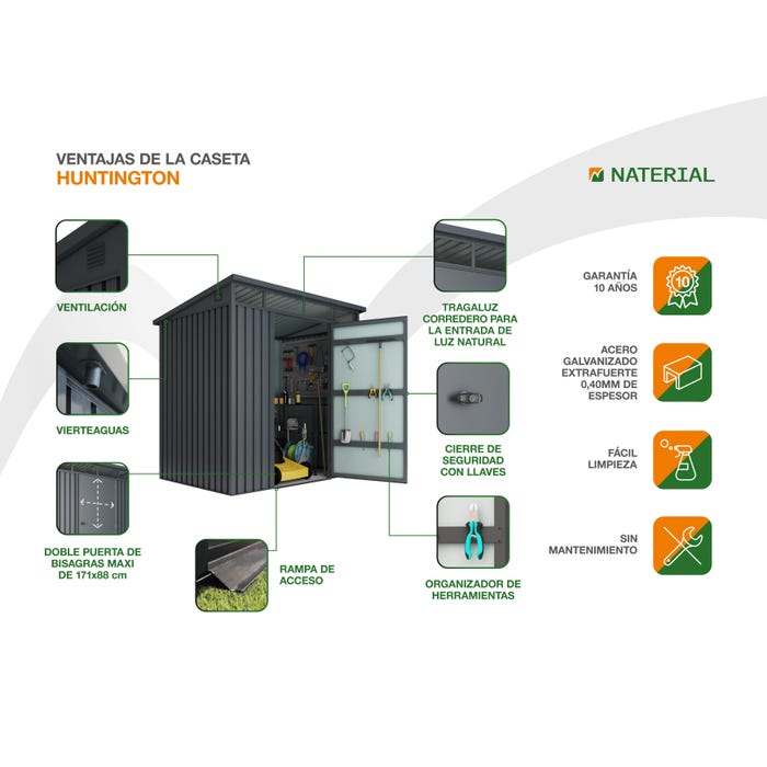 Ventajas casetas Naterial de metal