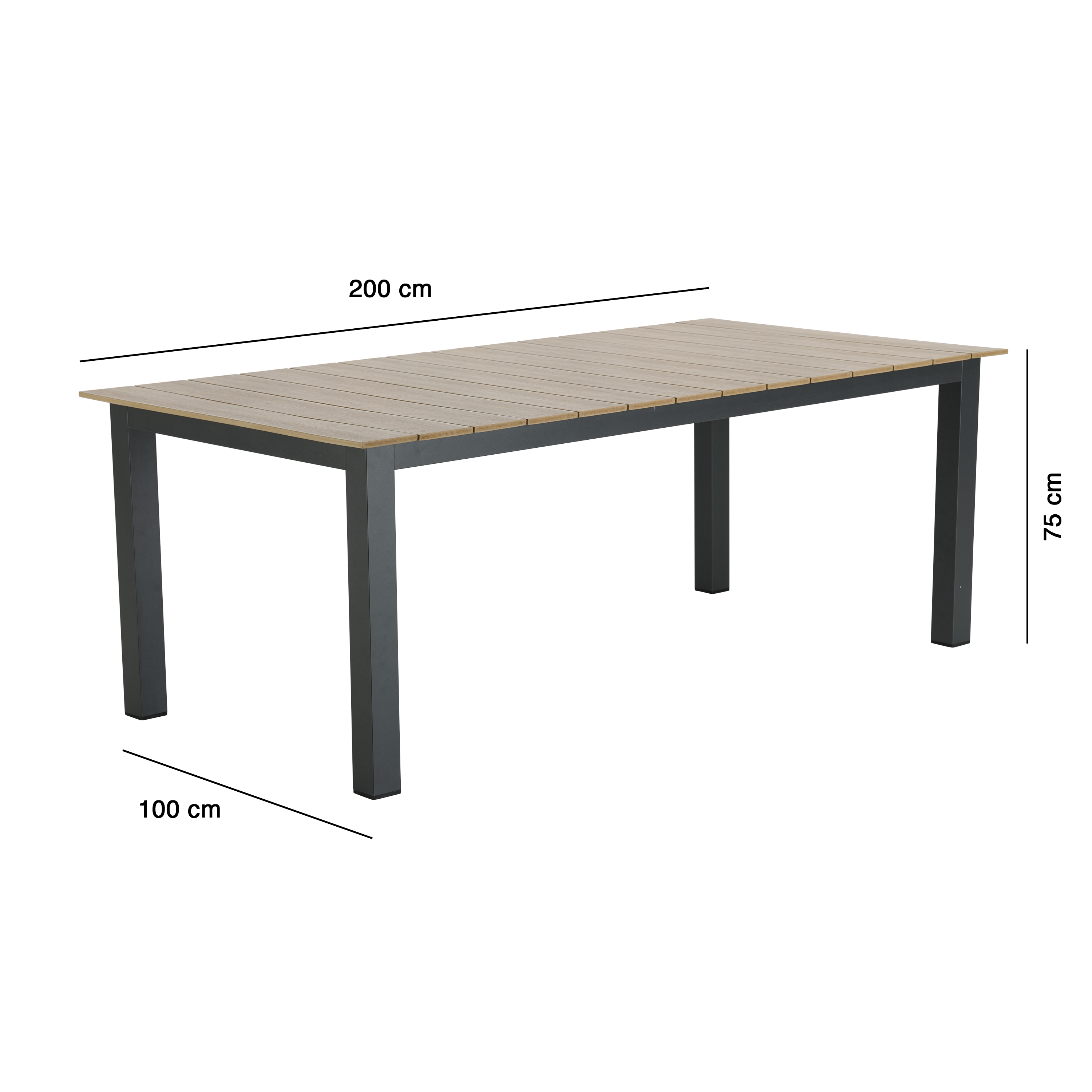 Mesa de jantar 200X100CM Clara Naterial - 12