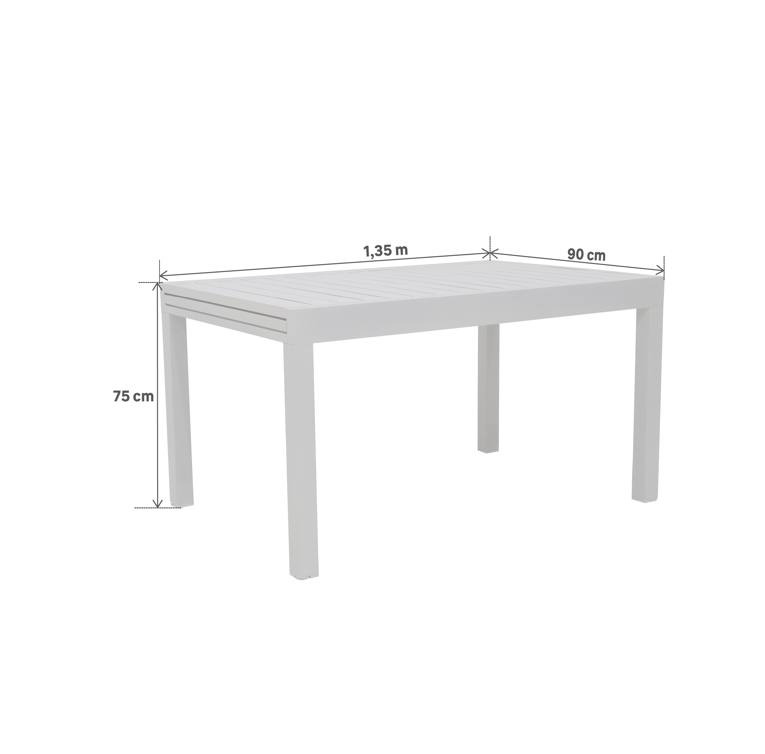 Chapéu de sol 280x390 cm branco Naterial - 9