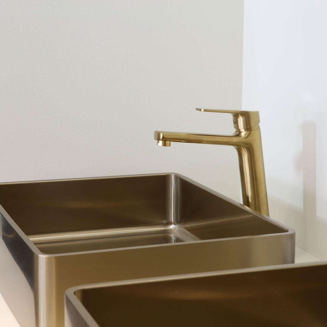 Mitigeur lavabo ESSEBAGNO Full XL Or brossé - 3