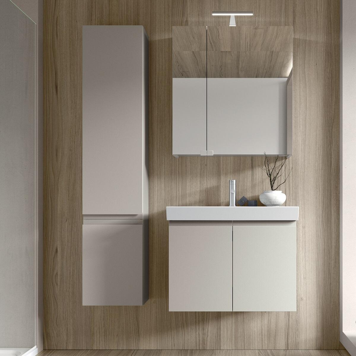 Armadietto bagno a terra Gola New 2 ante P 50 x L 50 x H 50 cm colore su ordinazione - 2