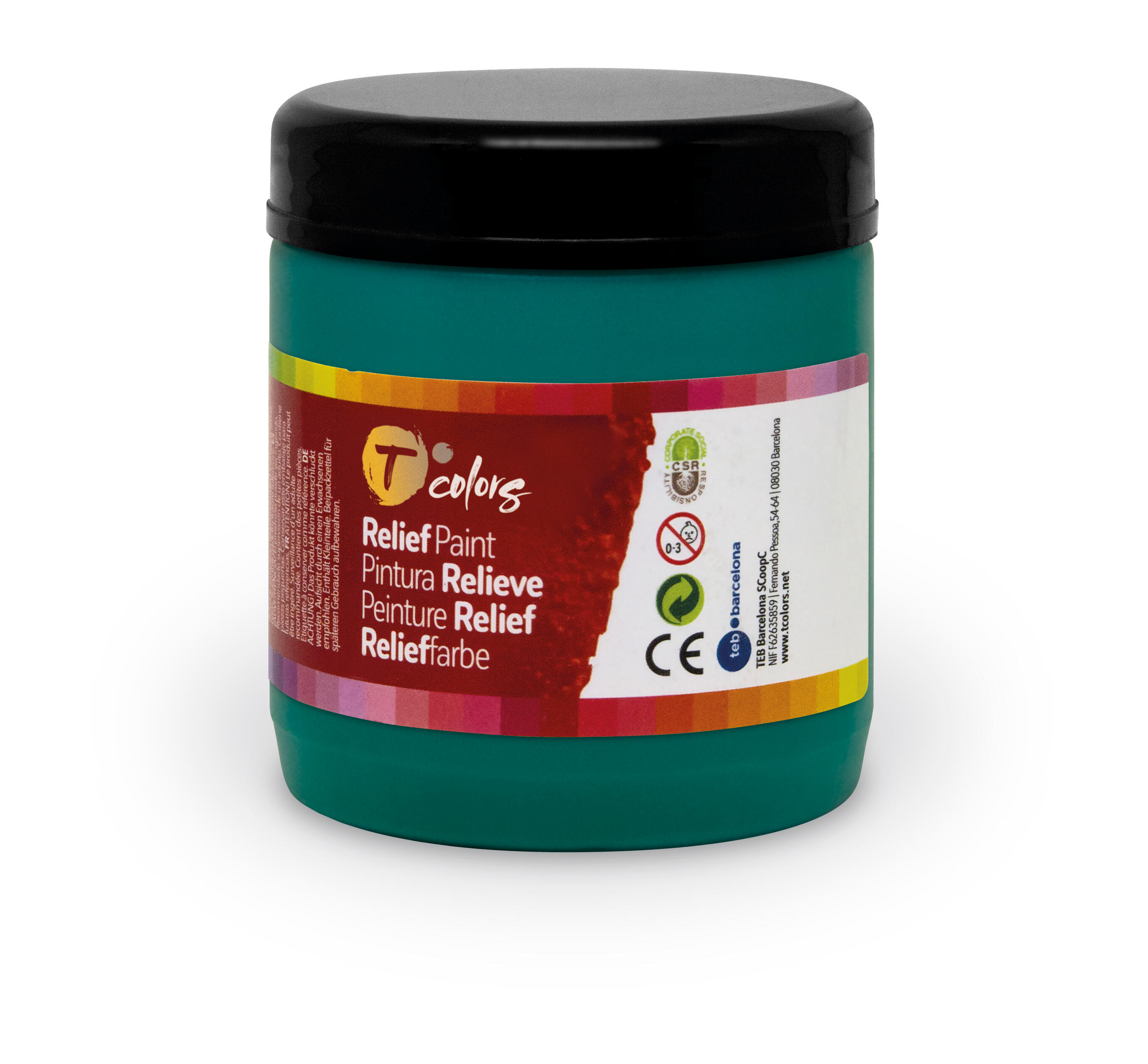 Pasta sensorial tcolors 250ml verde