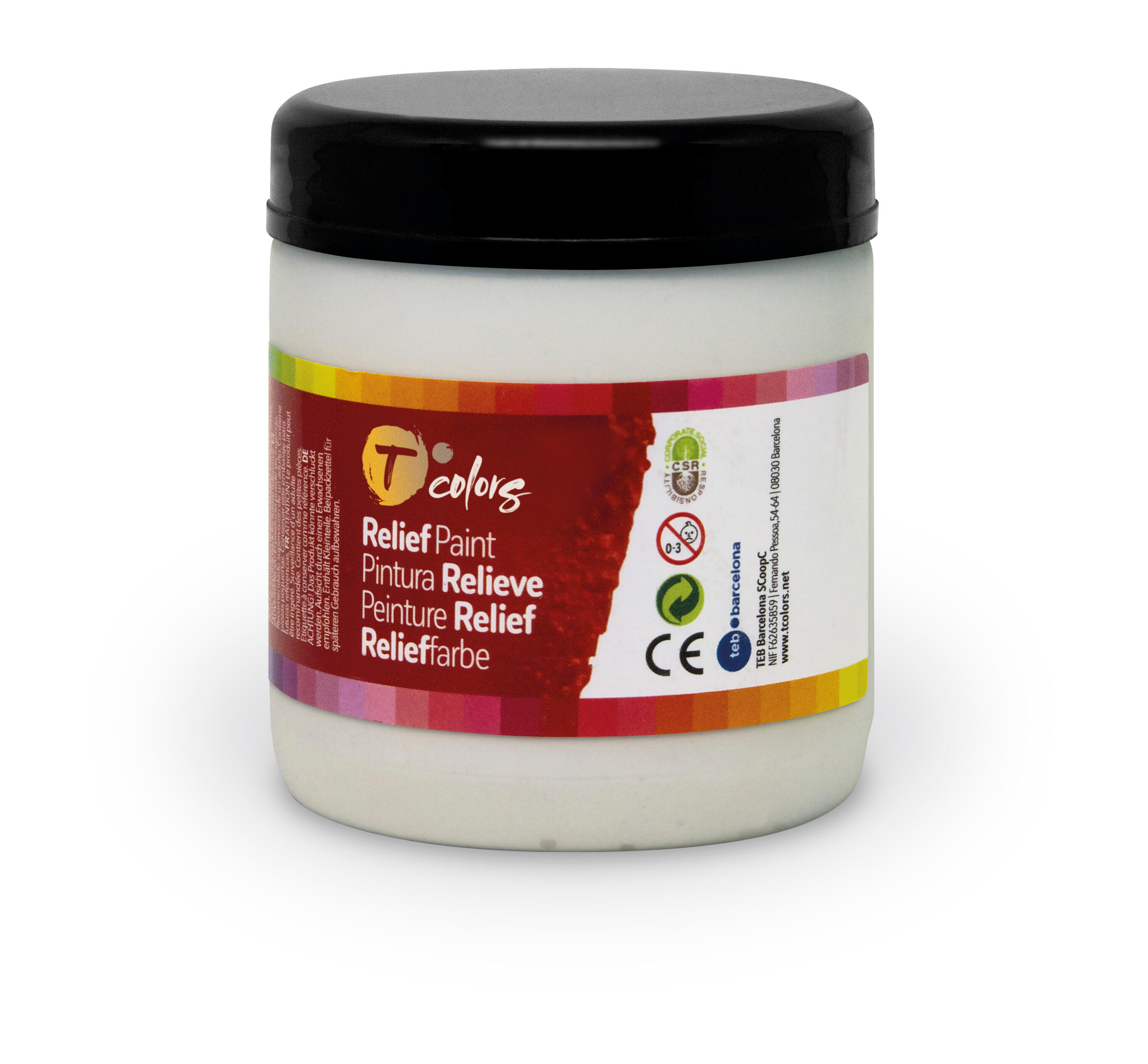 Pasta sensorial tcolors 250ml blanco