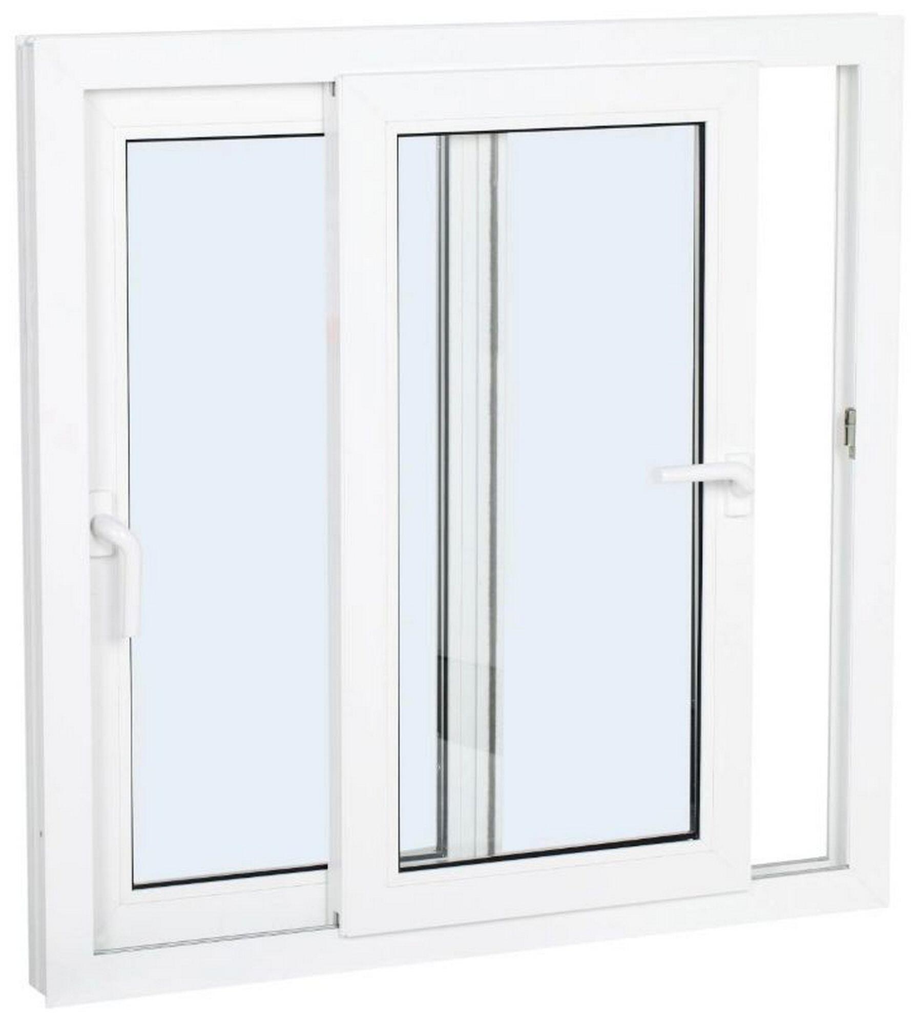 Ventana corredera de PVC sin persiana de 100x100 cm - 5
