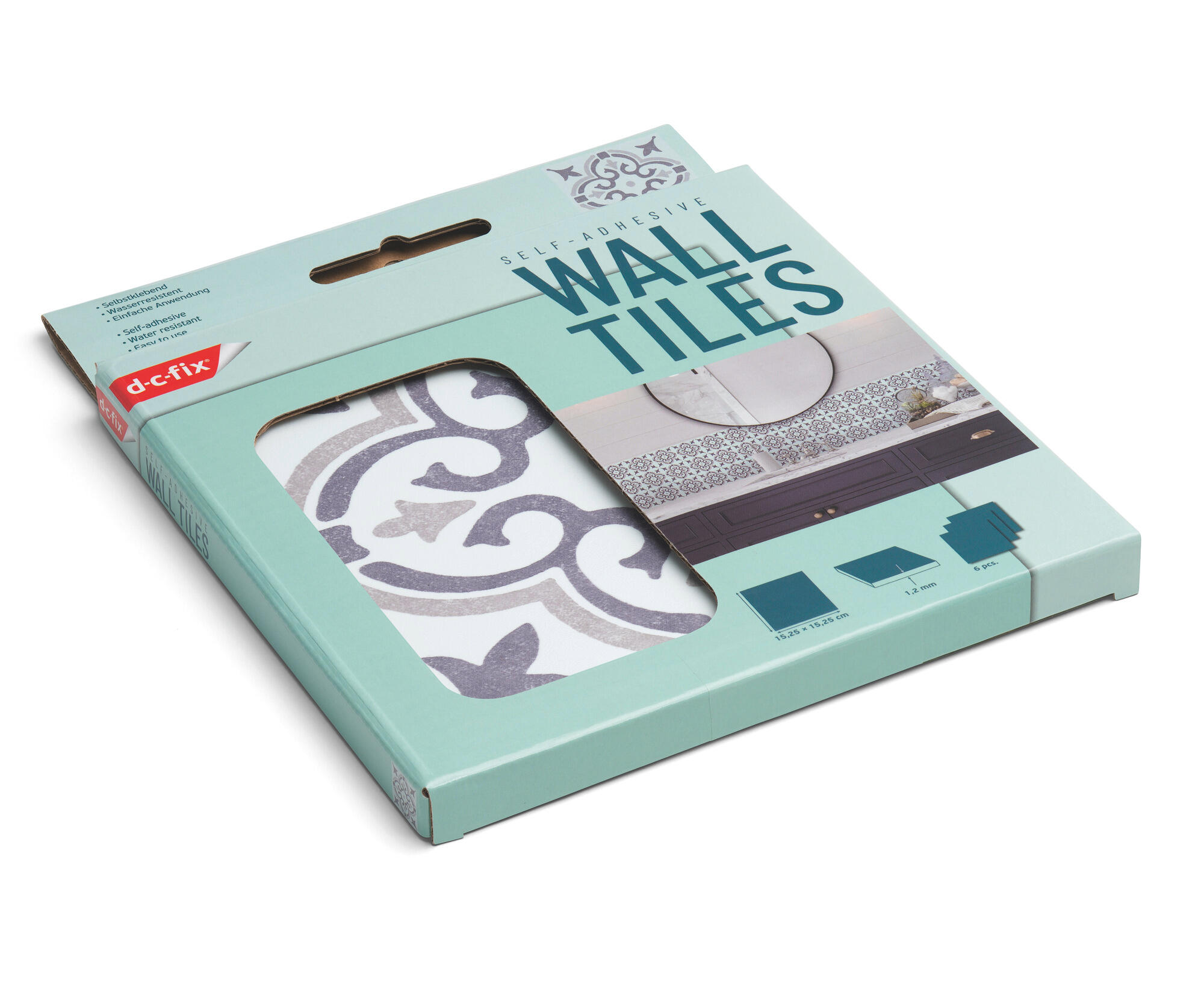 pvc gris satiné D-C-FIX L.15.25 l.15.25 cm ep.1.2 mm - 4
