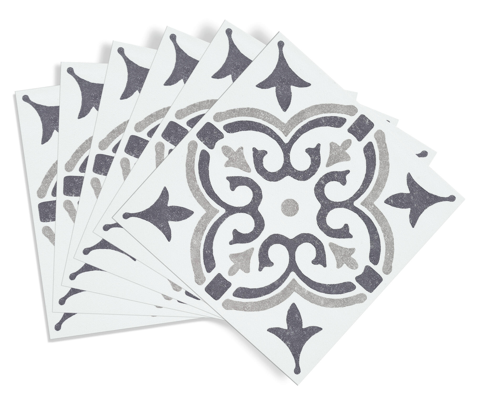 pvc gris satiné D-C-FIX L.15.25 l.15.25 cm ep.1.2 mm - 5