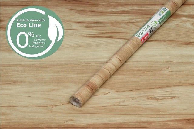 Rouleau adhésif décoratif Eco Line sans-pvc effet bois, tucon wood, 67.5 cm x 15