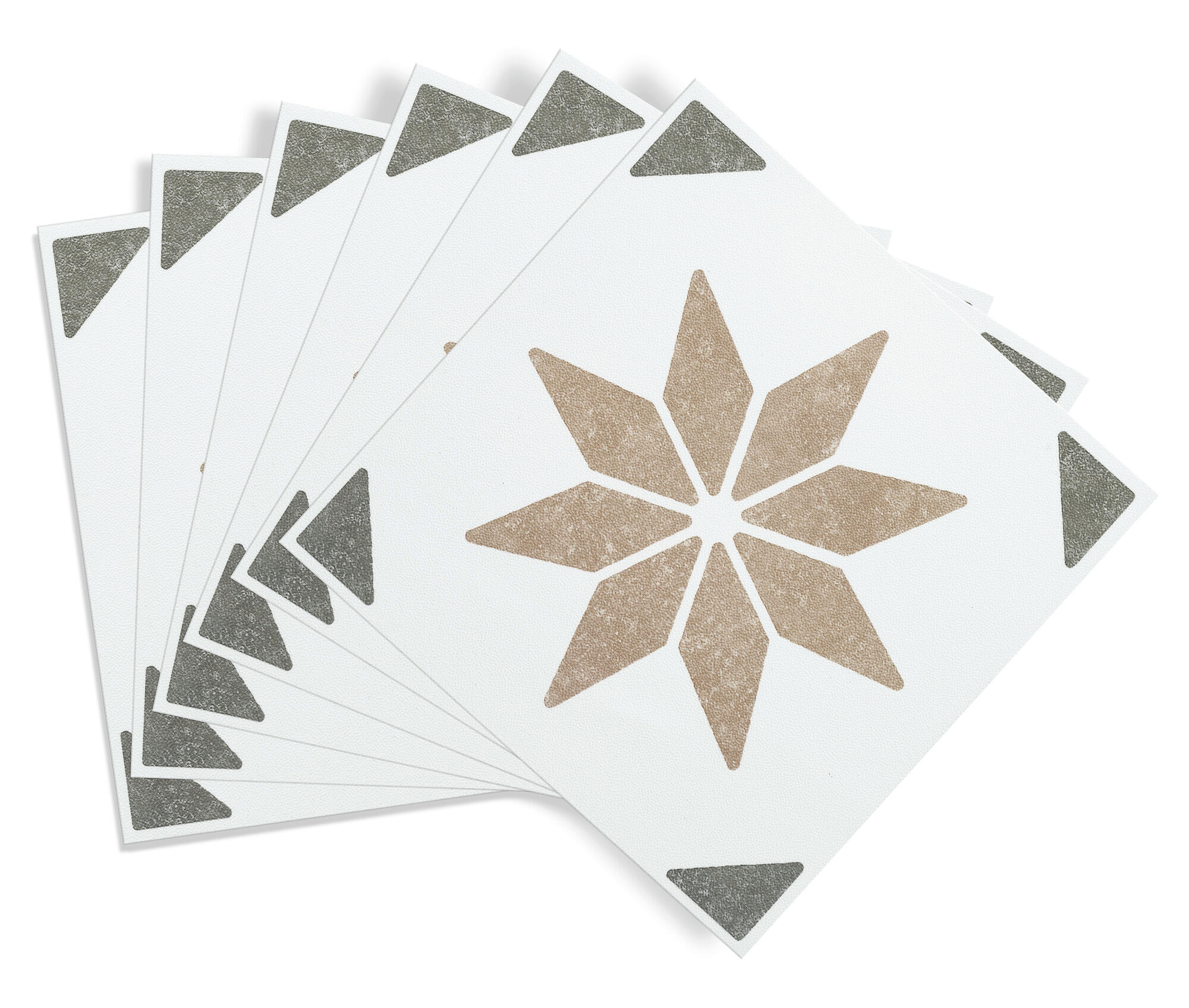 Lot de 6 adhésifs décoratifs, Wall tiles Alia, sauge, 15.25 cm x 15.25 cm - 5