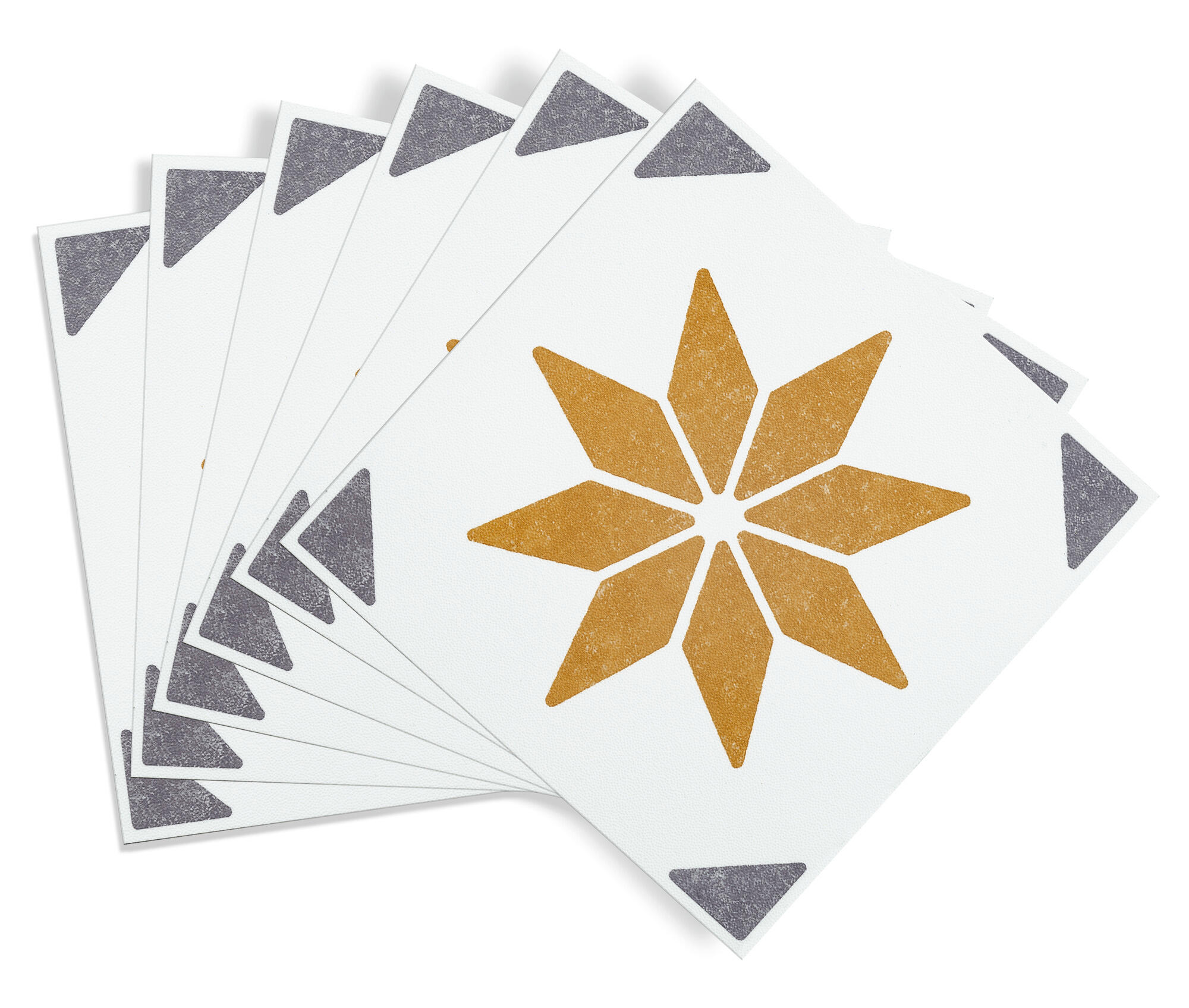Lot de 6 crédences adhésives Alia, jaune, 15.2 cm x 15.2 cm - 5
