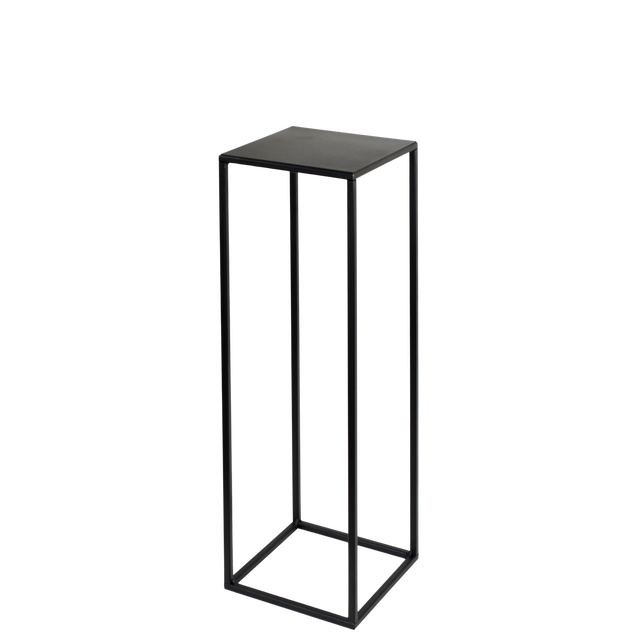 Kwietnik osłonka stojak Evron 19x19x62 cm czarny metalowy loft
