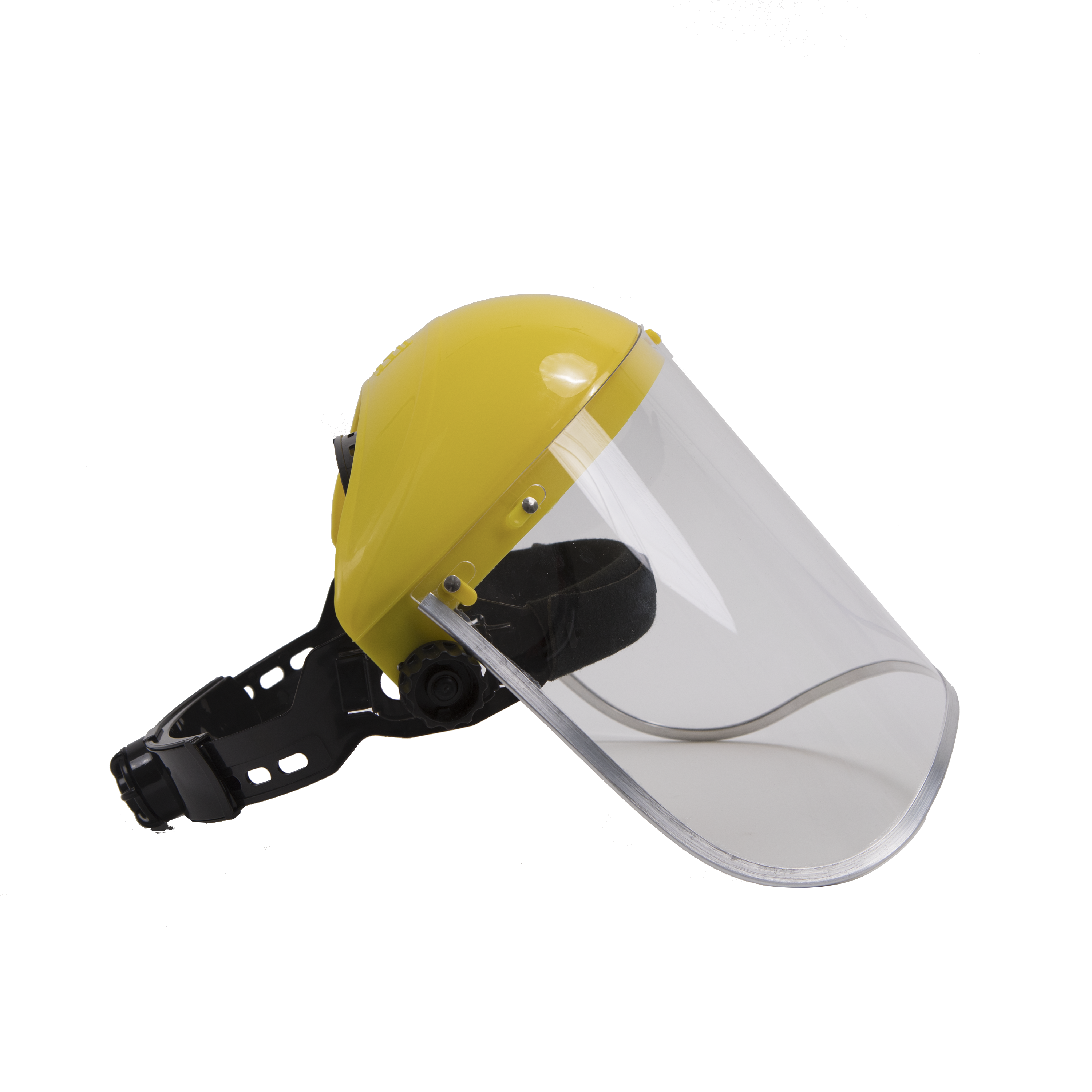 Visiera DEXTER XMSG0035 in polietilene transparente, giallo e nero - 2