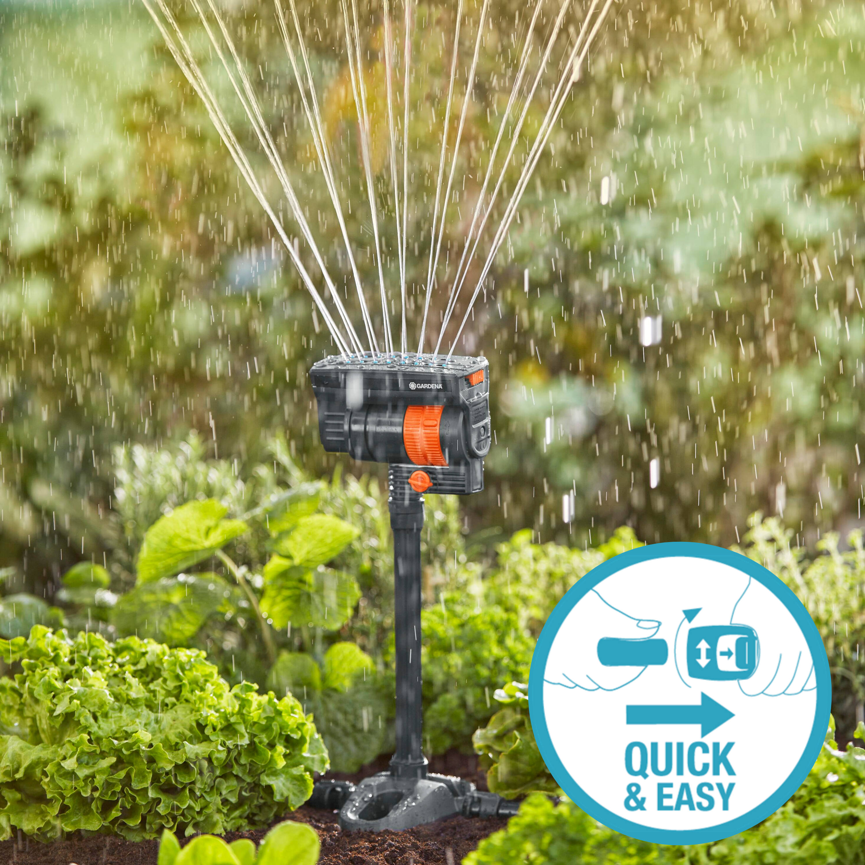 Système Micro-Drip Quick & Easy pour arrosage goutte à goutte Gardena - 2