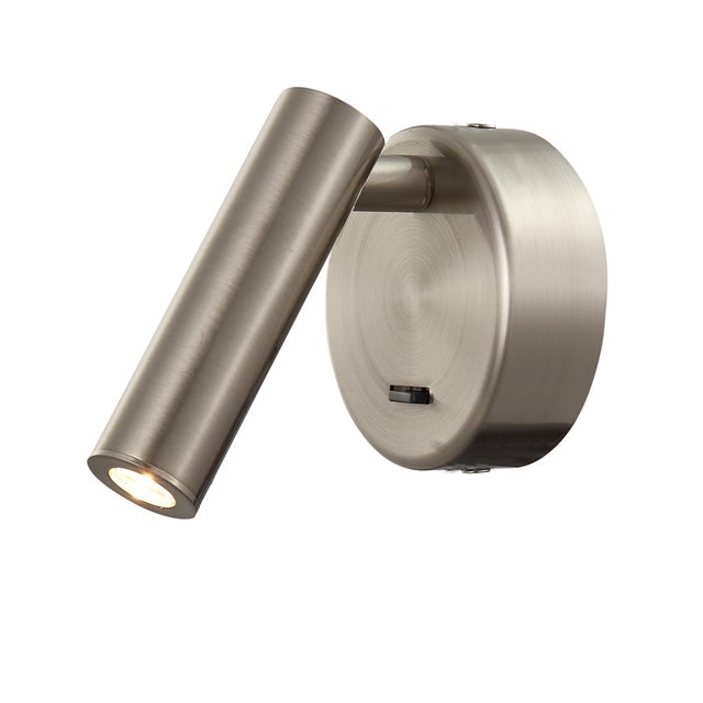 Aplique de pared LED Prea MANTRA gris de aluminio luz cálida 3000K IP20 210 lm