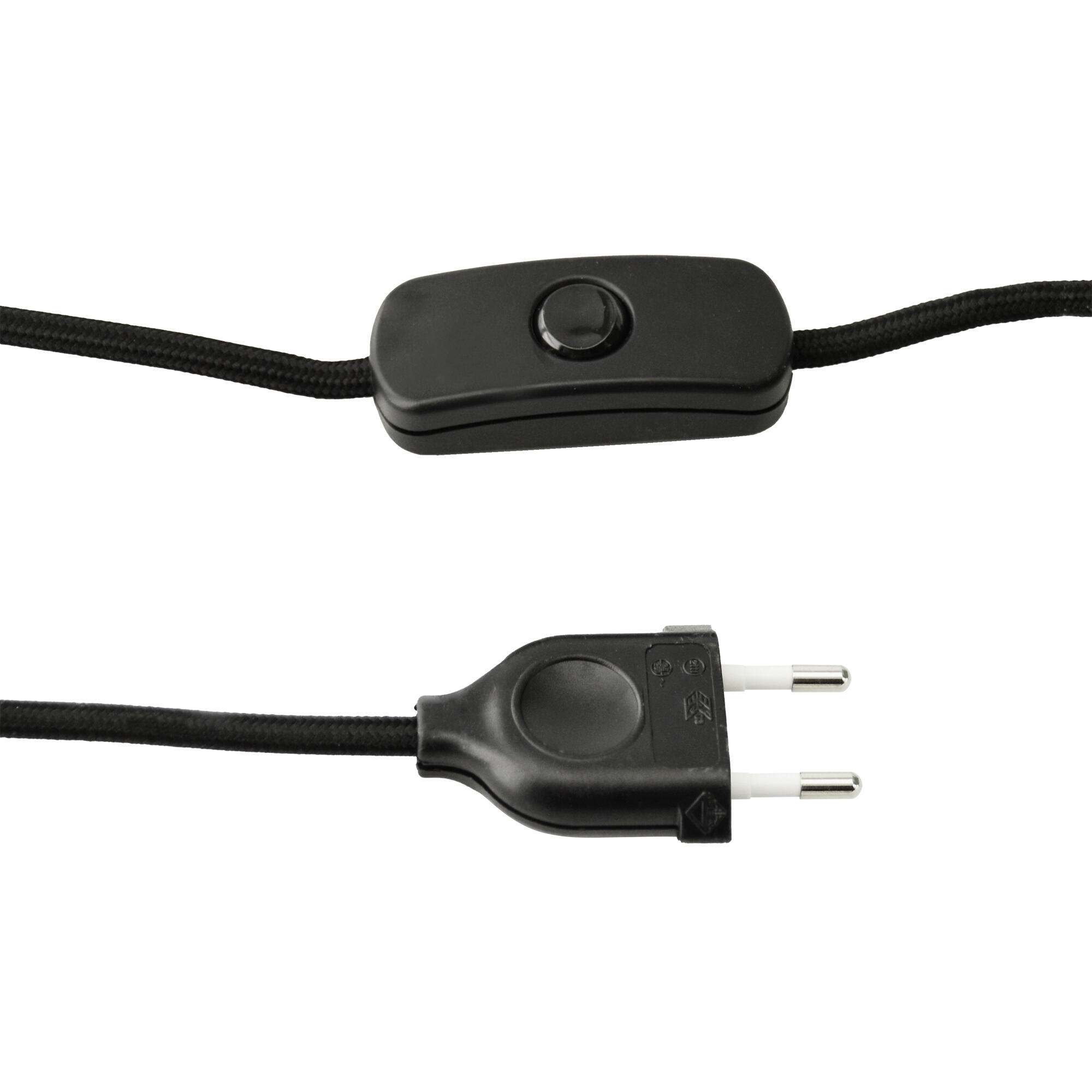 Lámpara de mesa compatible con casquillo E27 Isabella XTRELAMP con estructura cerámica azul pantalla blanca de lino alimentación a red - 7