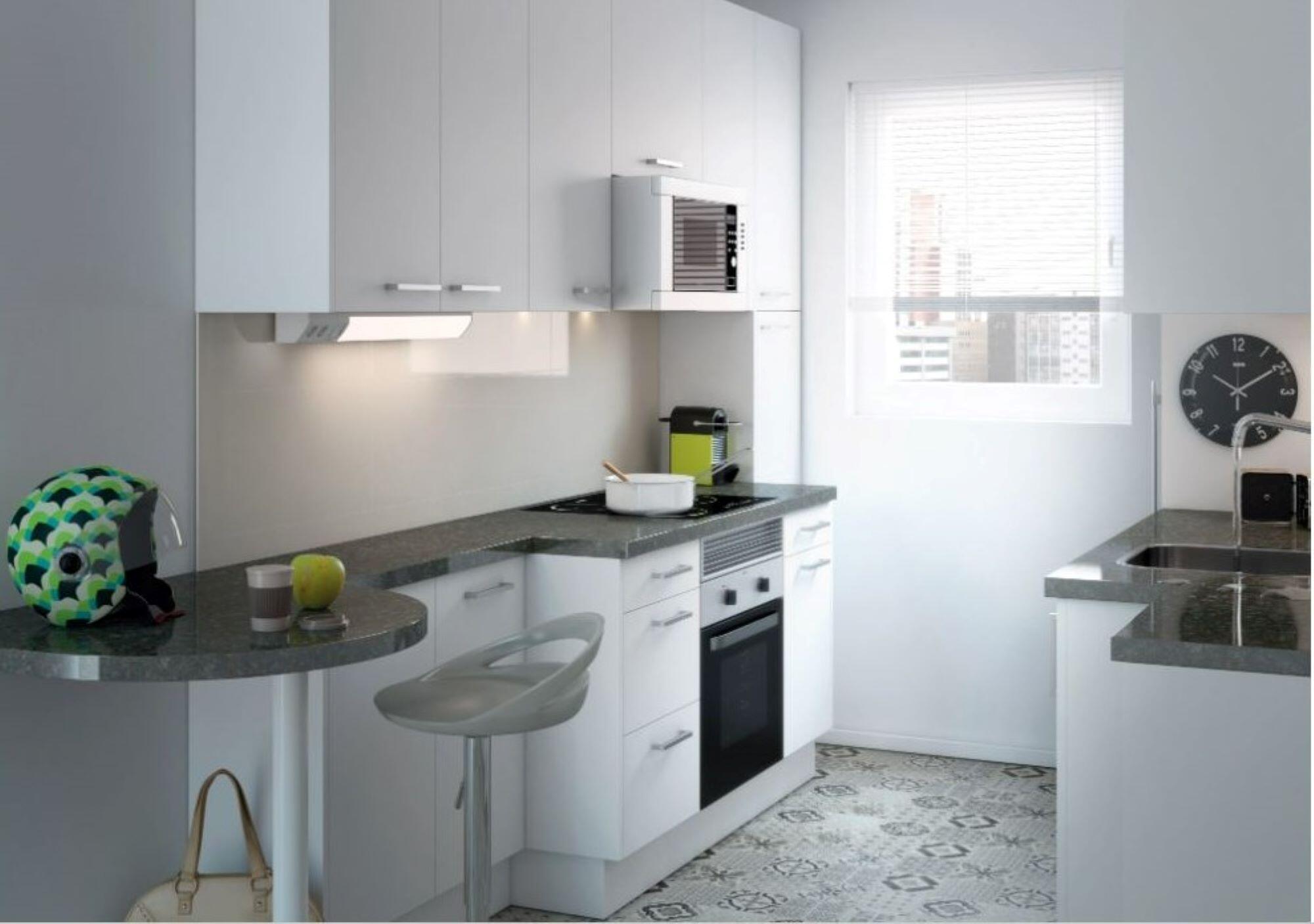 Porta de móvel de cozinha Delinia Atenas 60x103 cm branco brilhante - 2