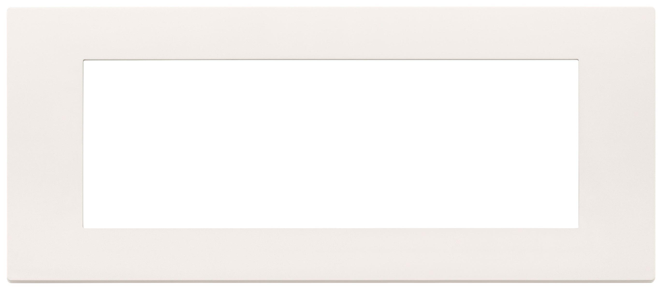 VIMAR Série Plat - Plaque 7 Module Tecnopolimero Blanc