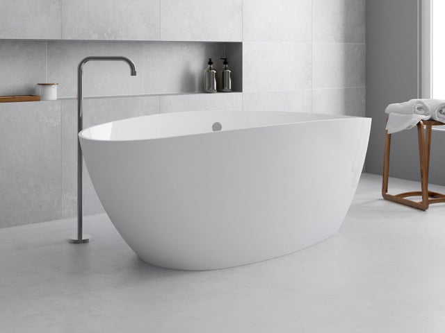 Vasca a isola ovale Stori lucido L 70 x P 156 cm